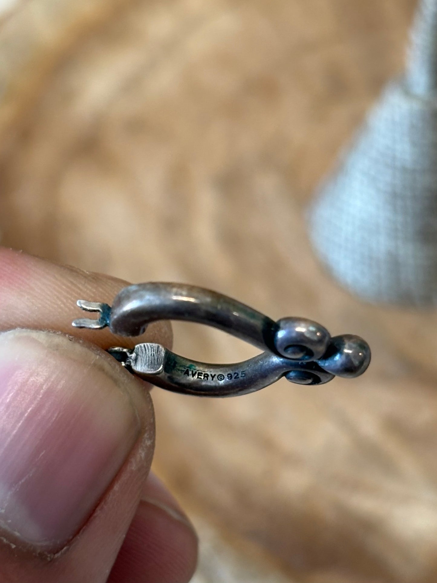 Vtg Sterling Silver Earrings