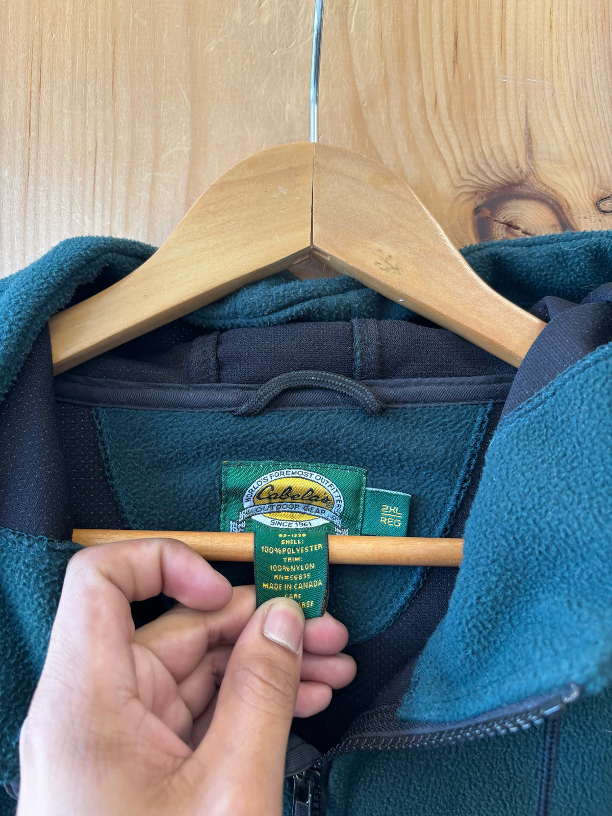 Vtg Cabela’s Zip-Up Hoodie : 2XL