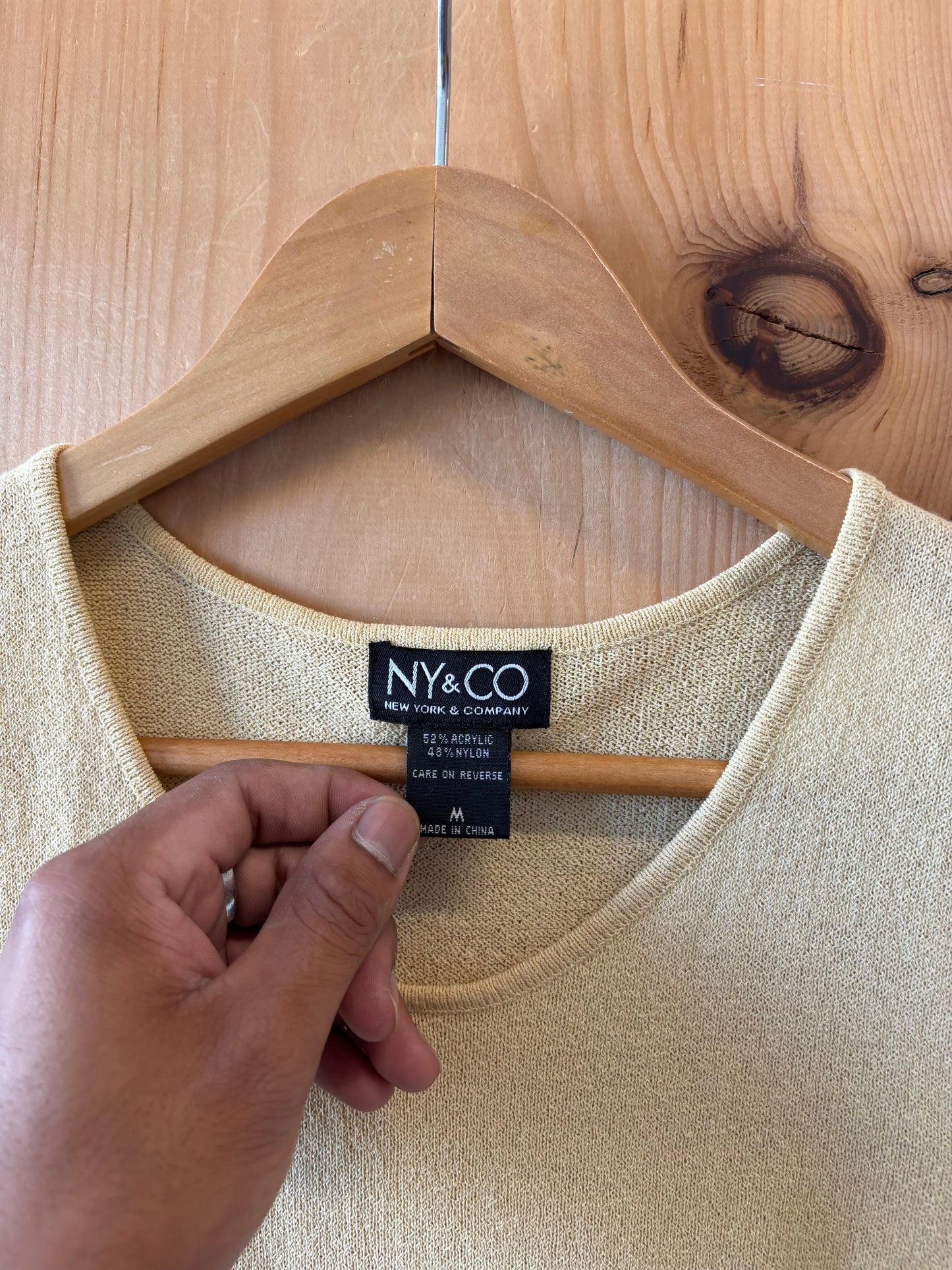 Vtg Yellow Tank : M