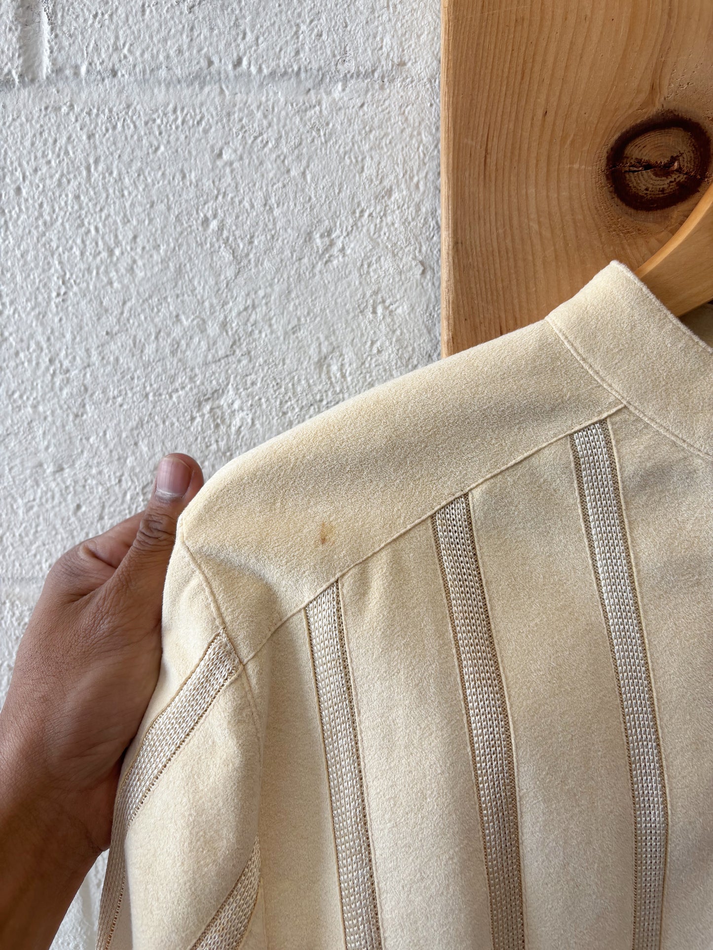 Vtg Cream Jacket : M
