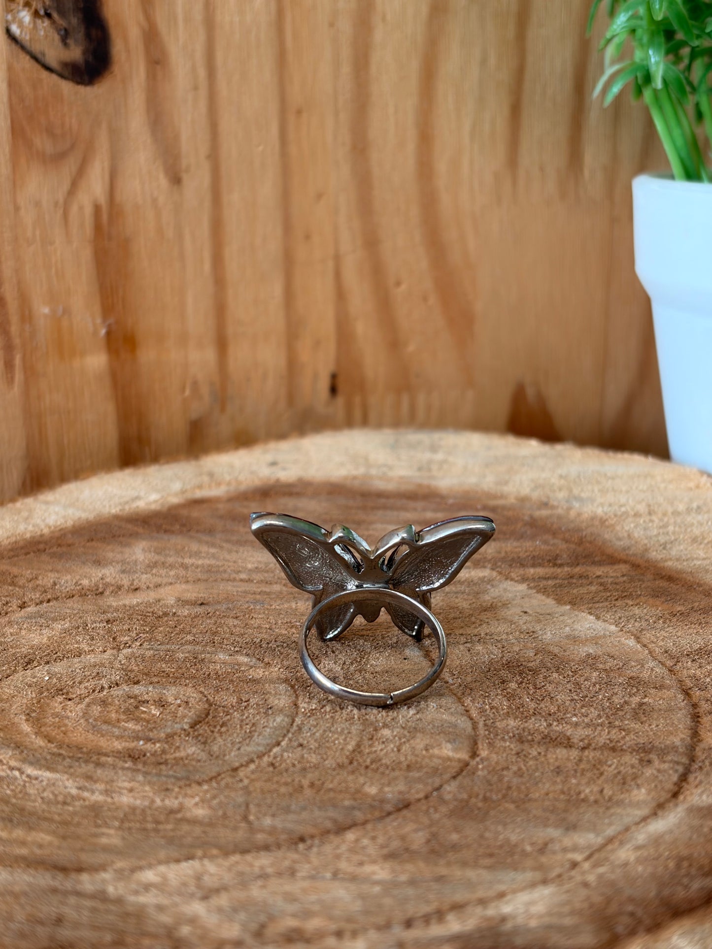 Pink Butterfly Ring : Size 6