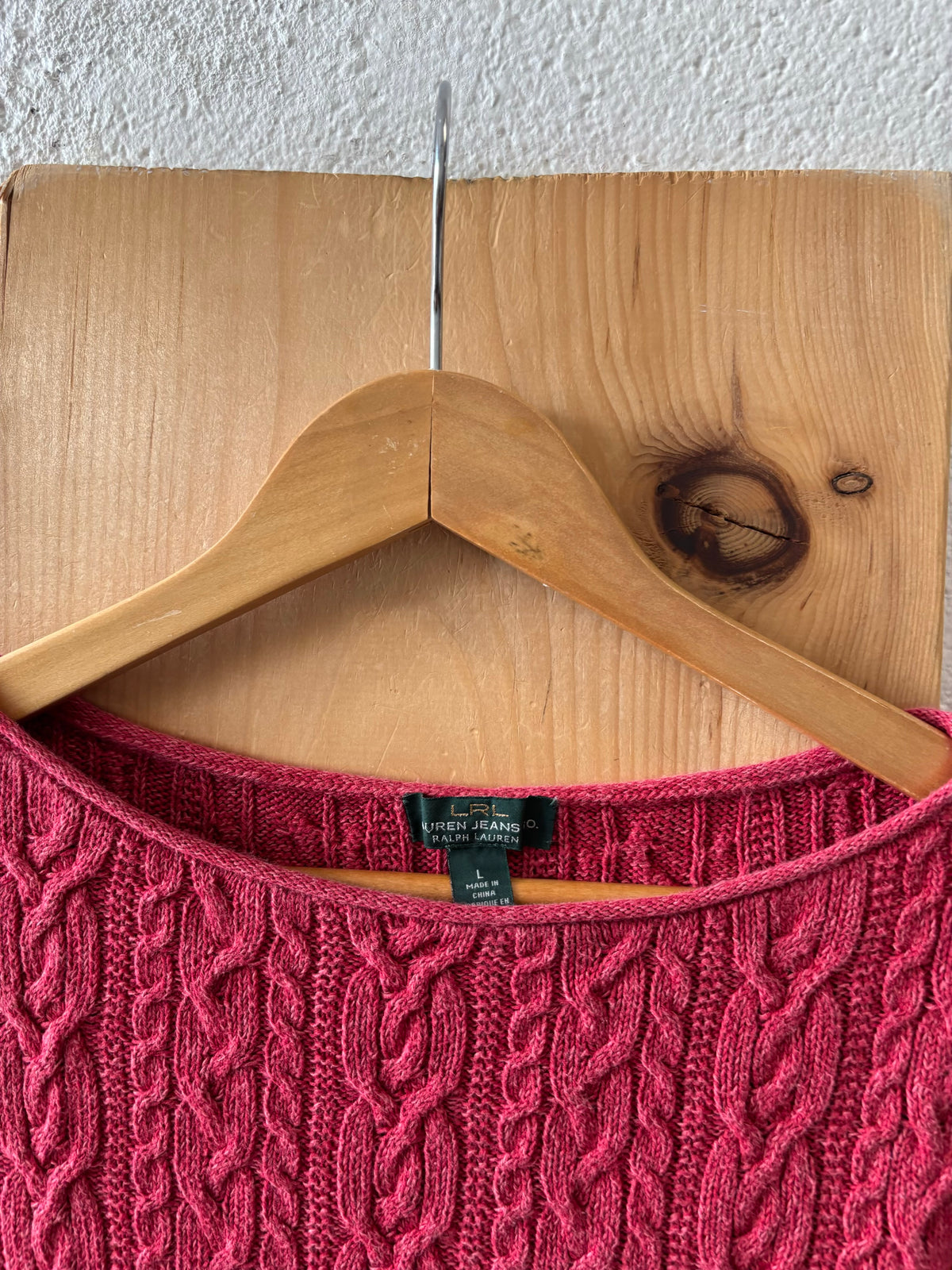 Ralph Lauren Cable Knit Sweater : L