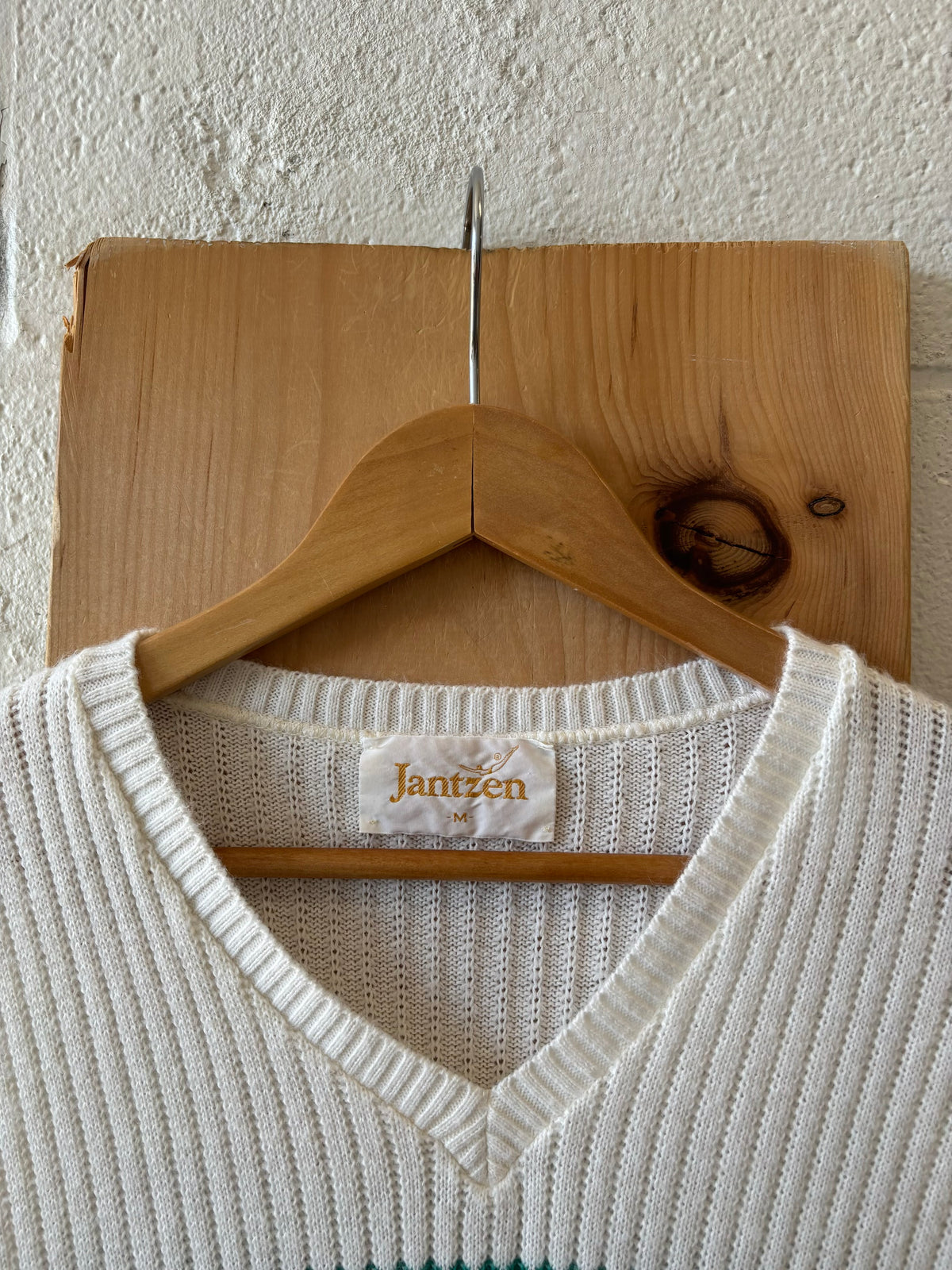 Vtg Striped V-Neck Sweater : M