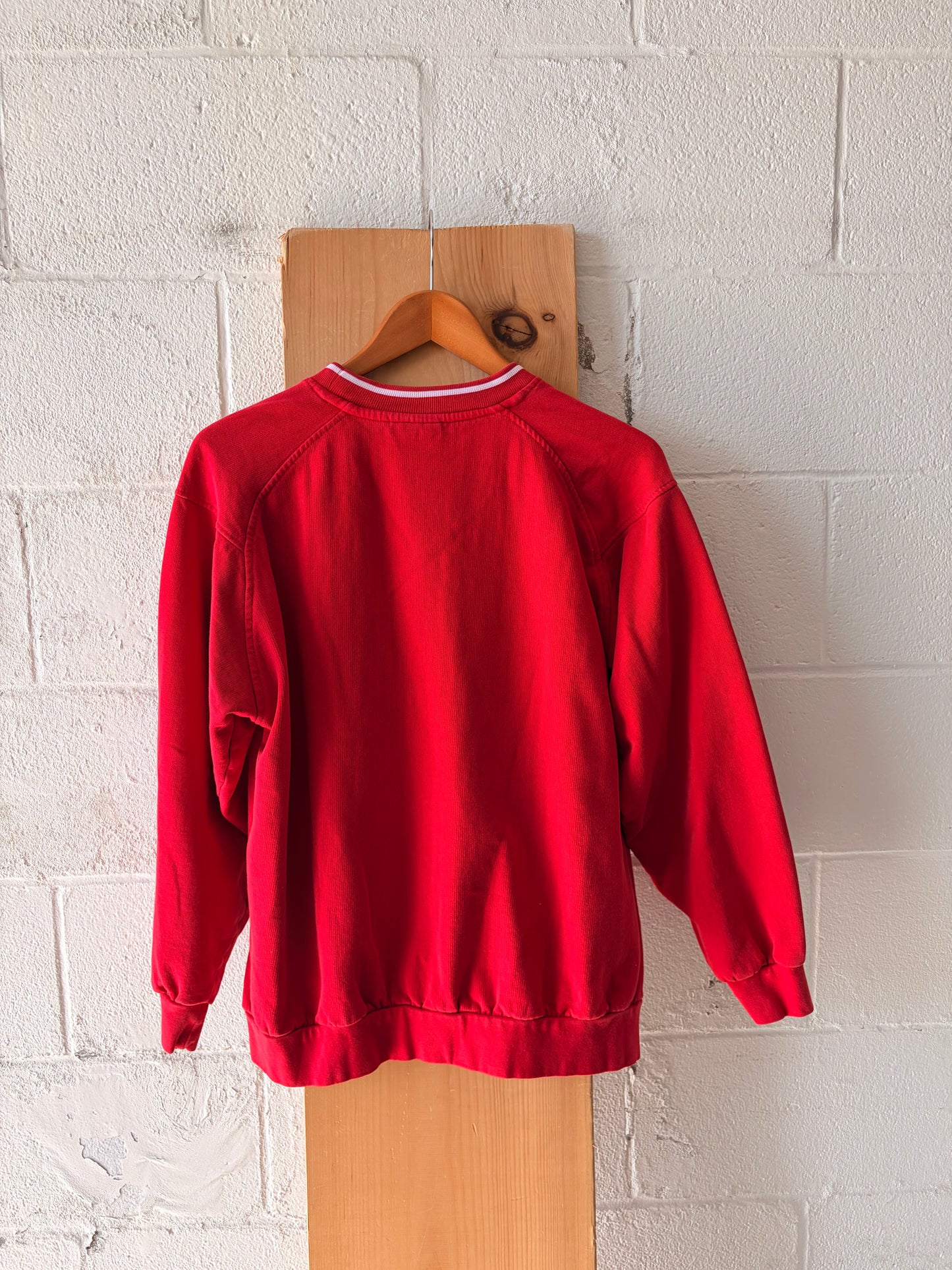 Vtg Red Acadia Crew : L