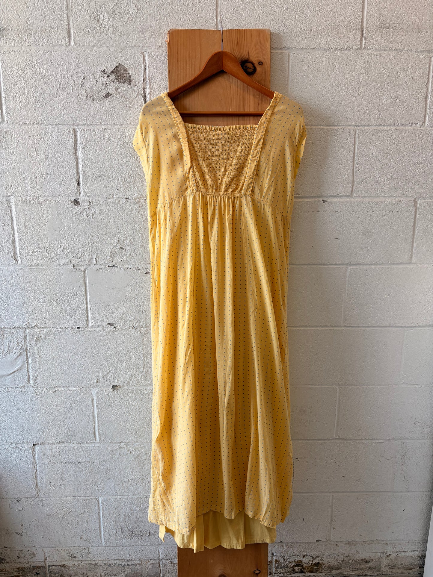 Vtg April Cornell Polka Dot Dress : M