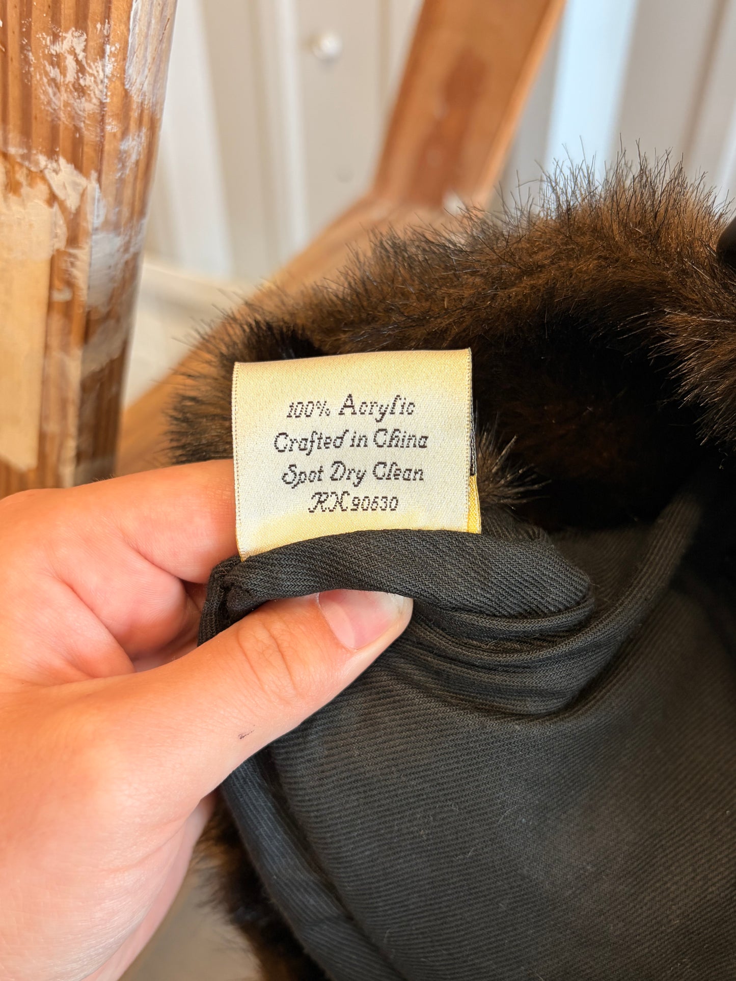 Faux Fur Tote Handbag