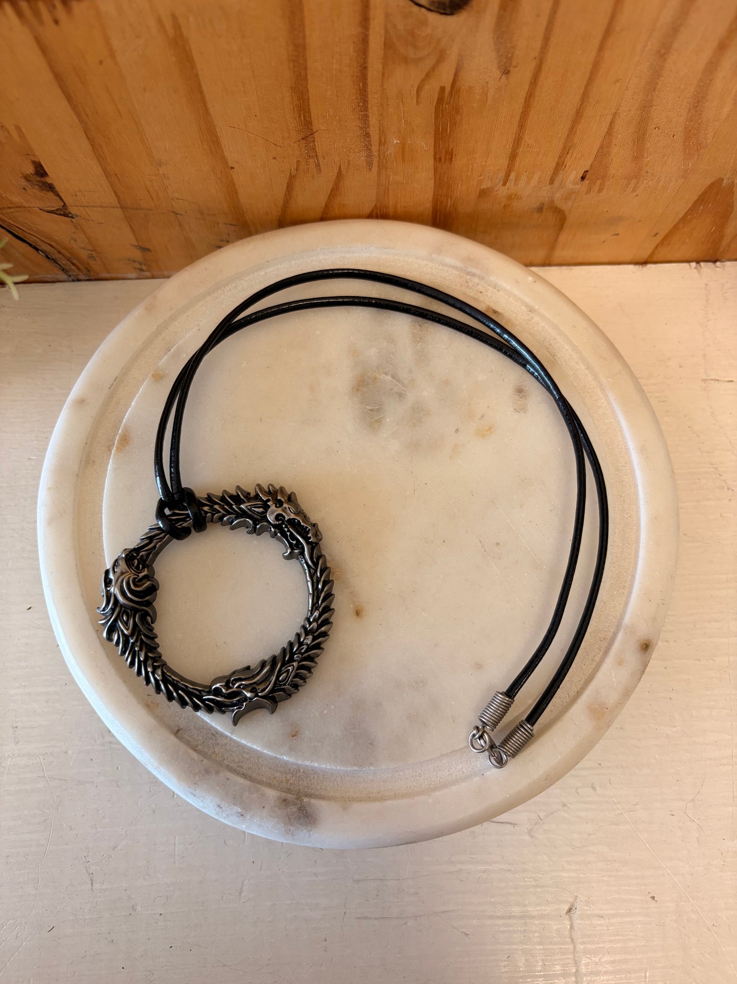 Dragon Pendant Cord Necklace