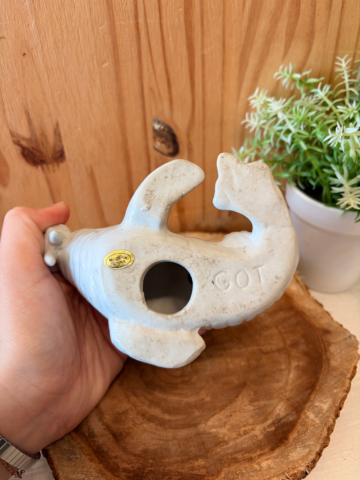 Ceramic Baby & Mother Walrus Figurine (Local Pick Up Only)