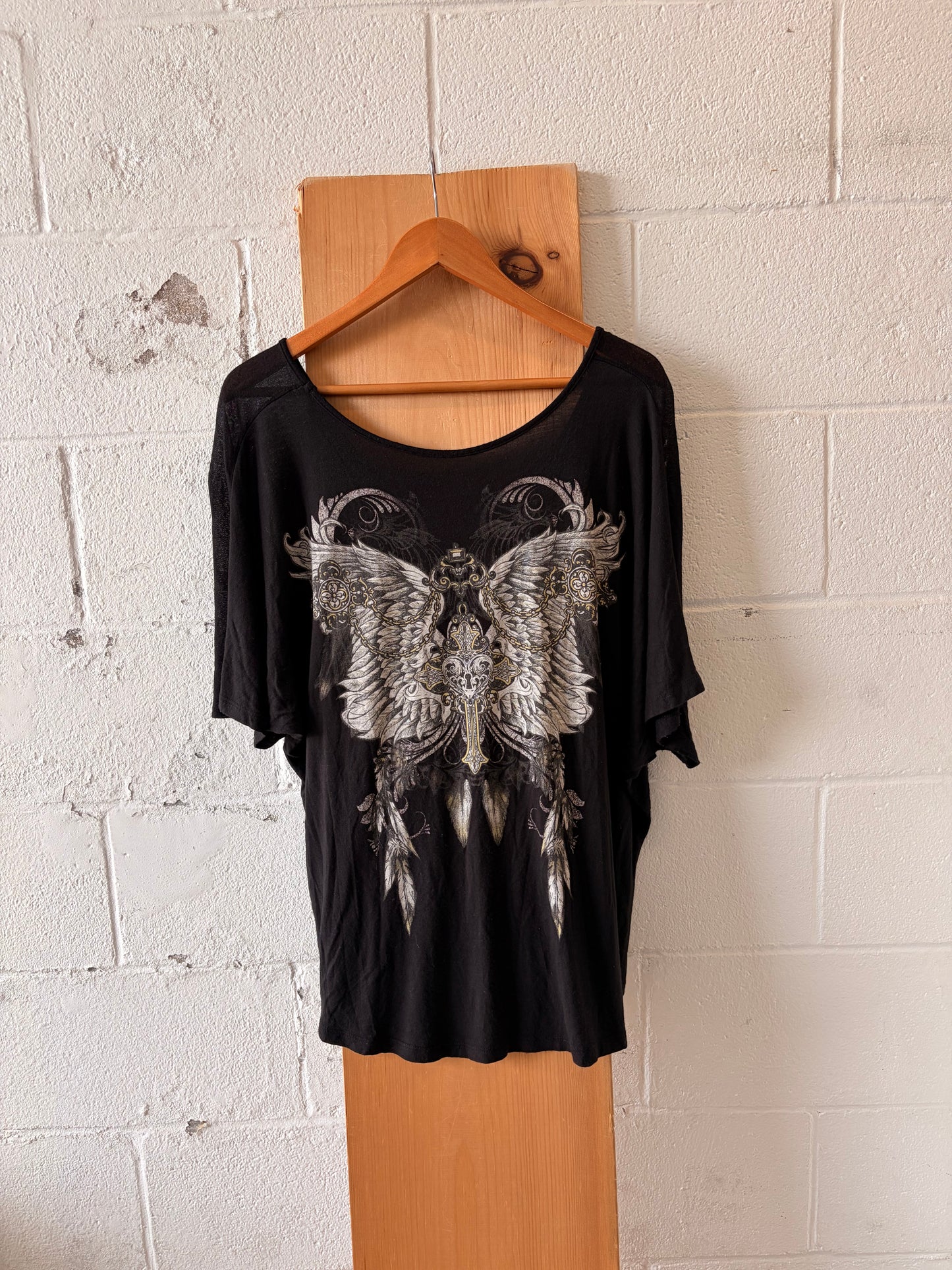 Y2K Angel Wing Top : L