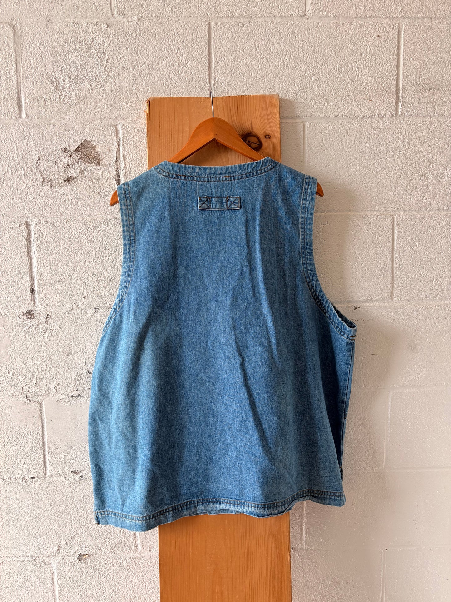 Denim Vest : 3X