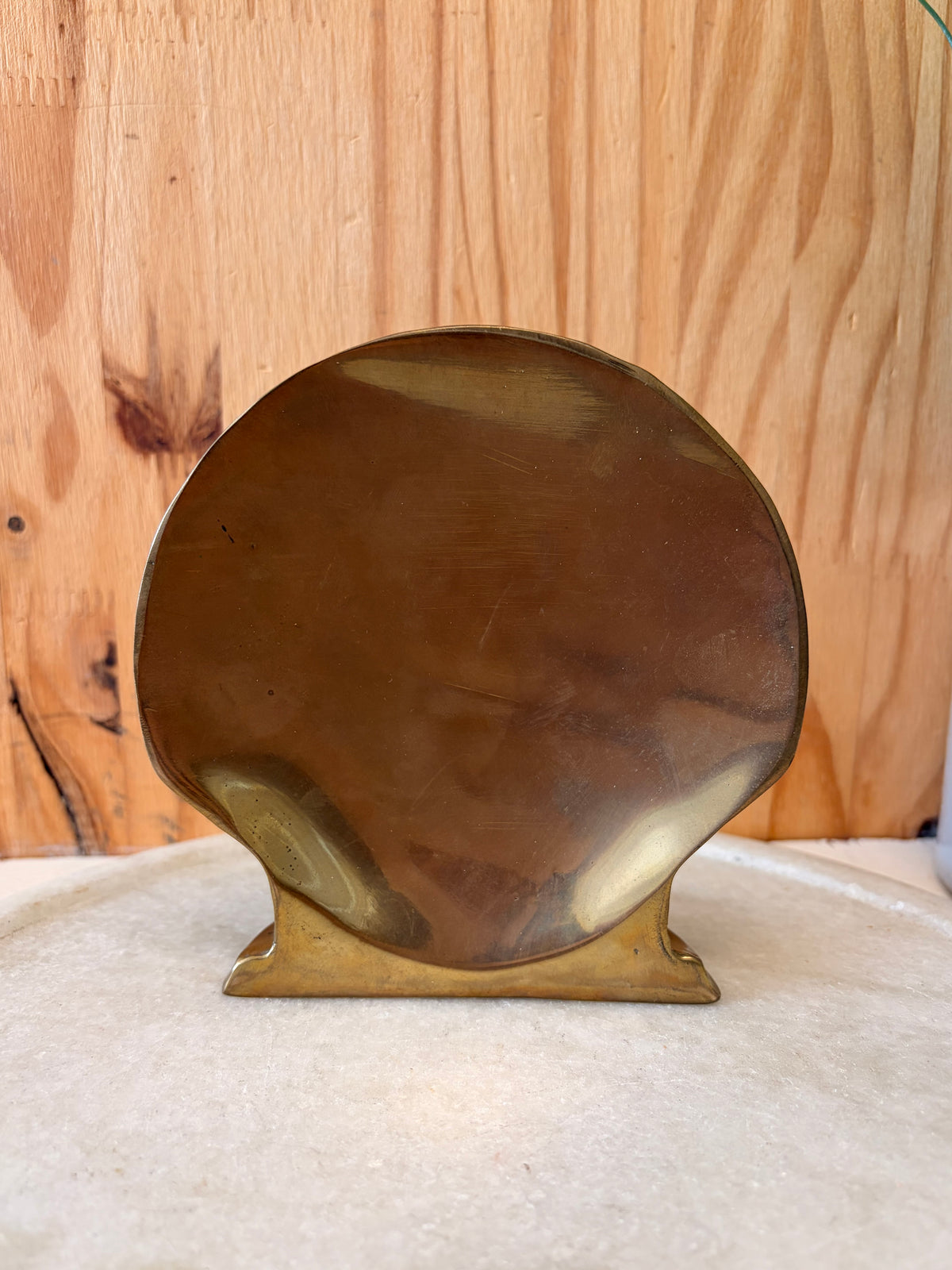 Brass Tone Seashell Book Ends (Local Pick Up Only)