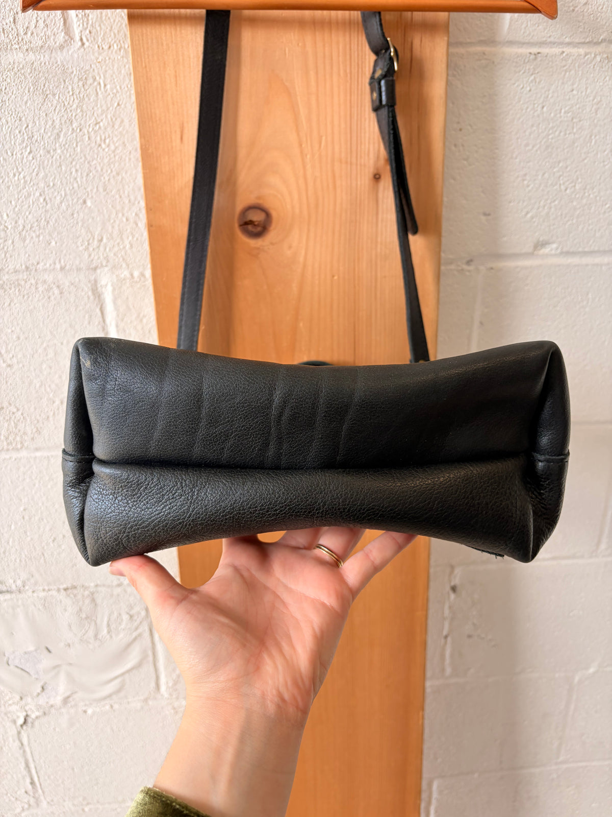 Black Portland Leather Tote Bag