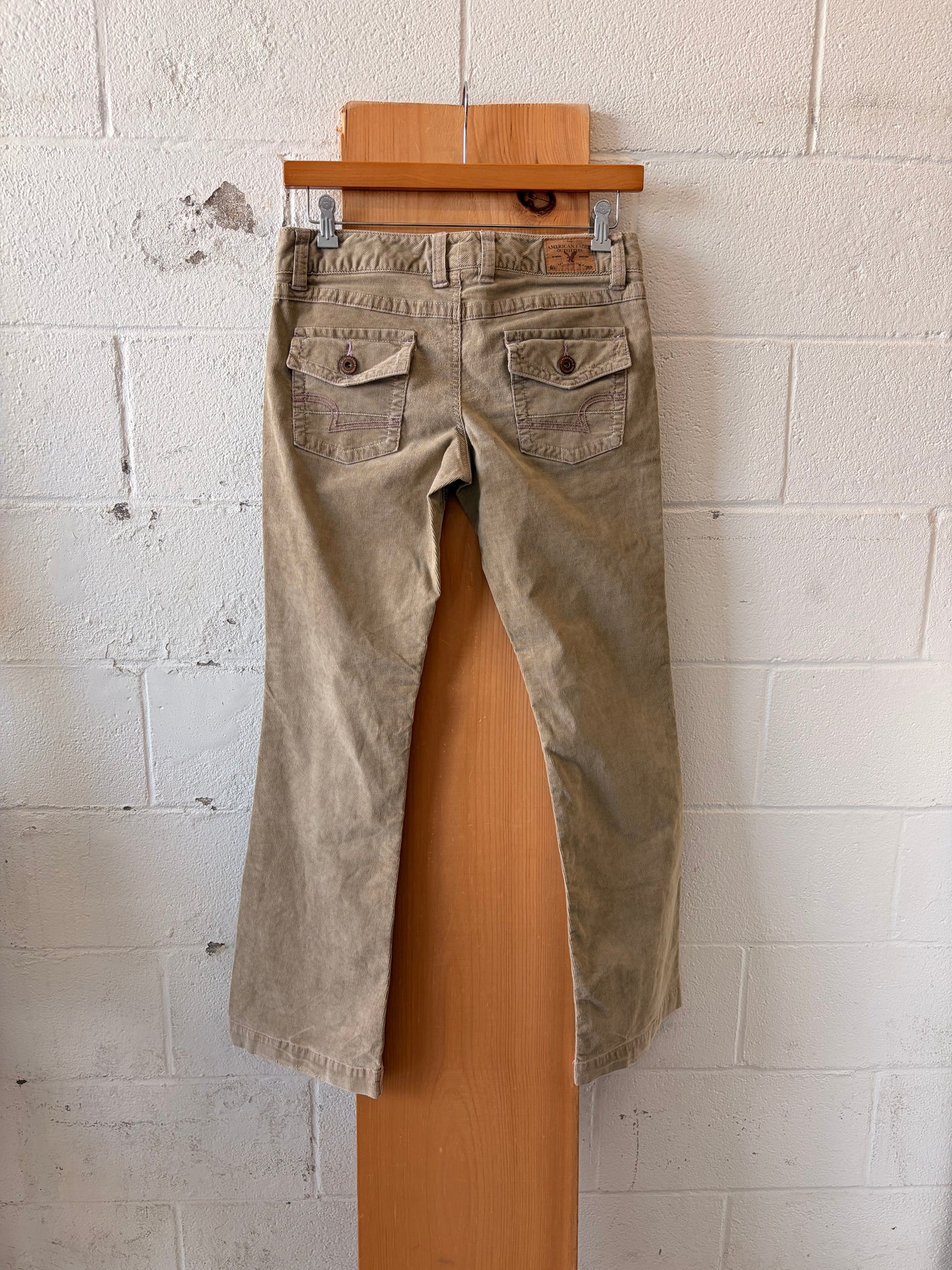 Y2K Khaki Corduroy Pants : 8
