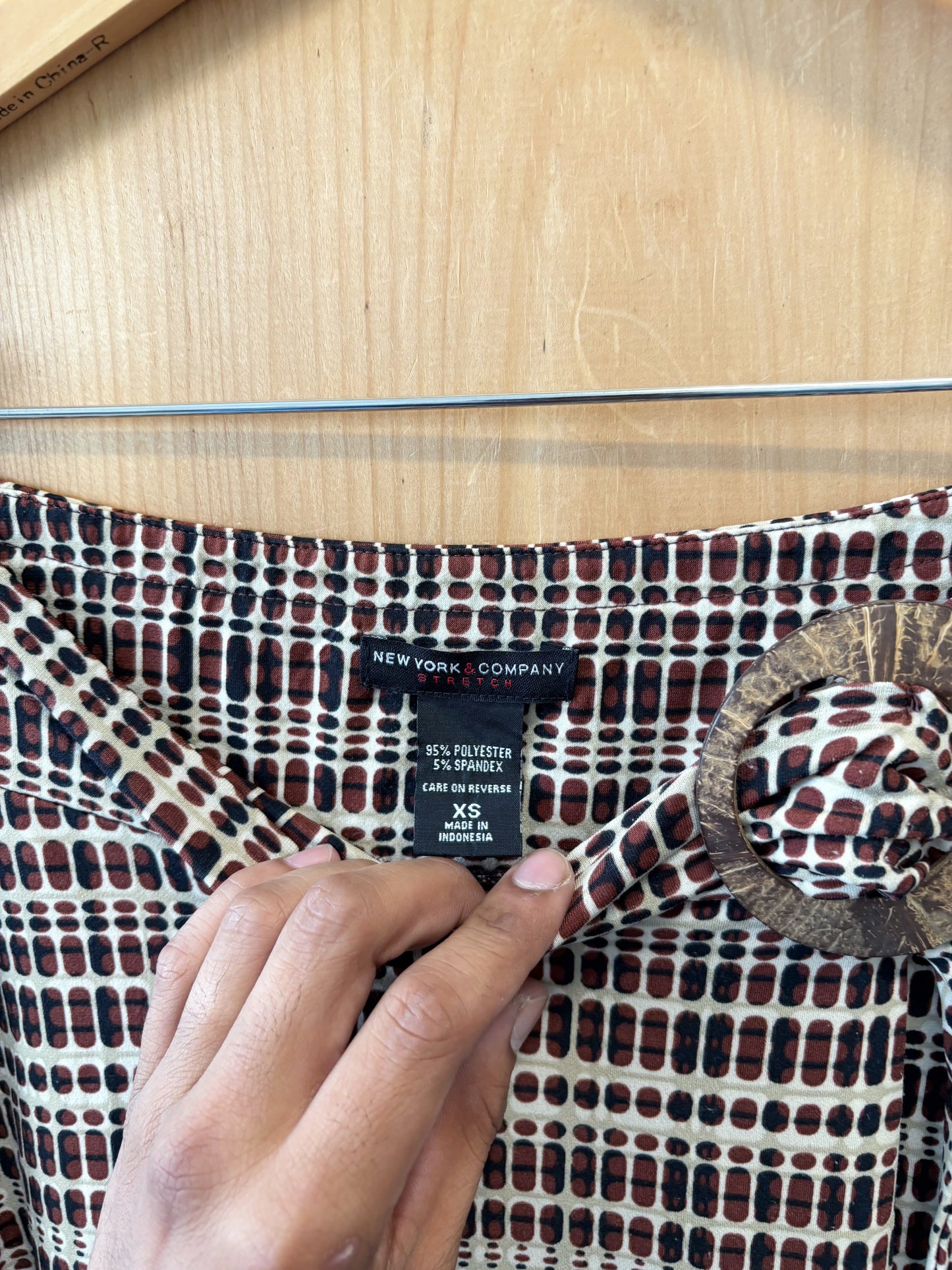Vtg Printed Skirt : XS