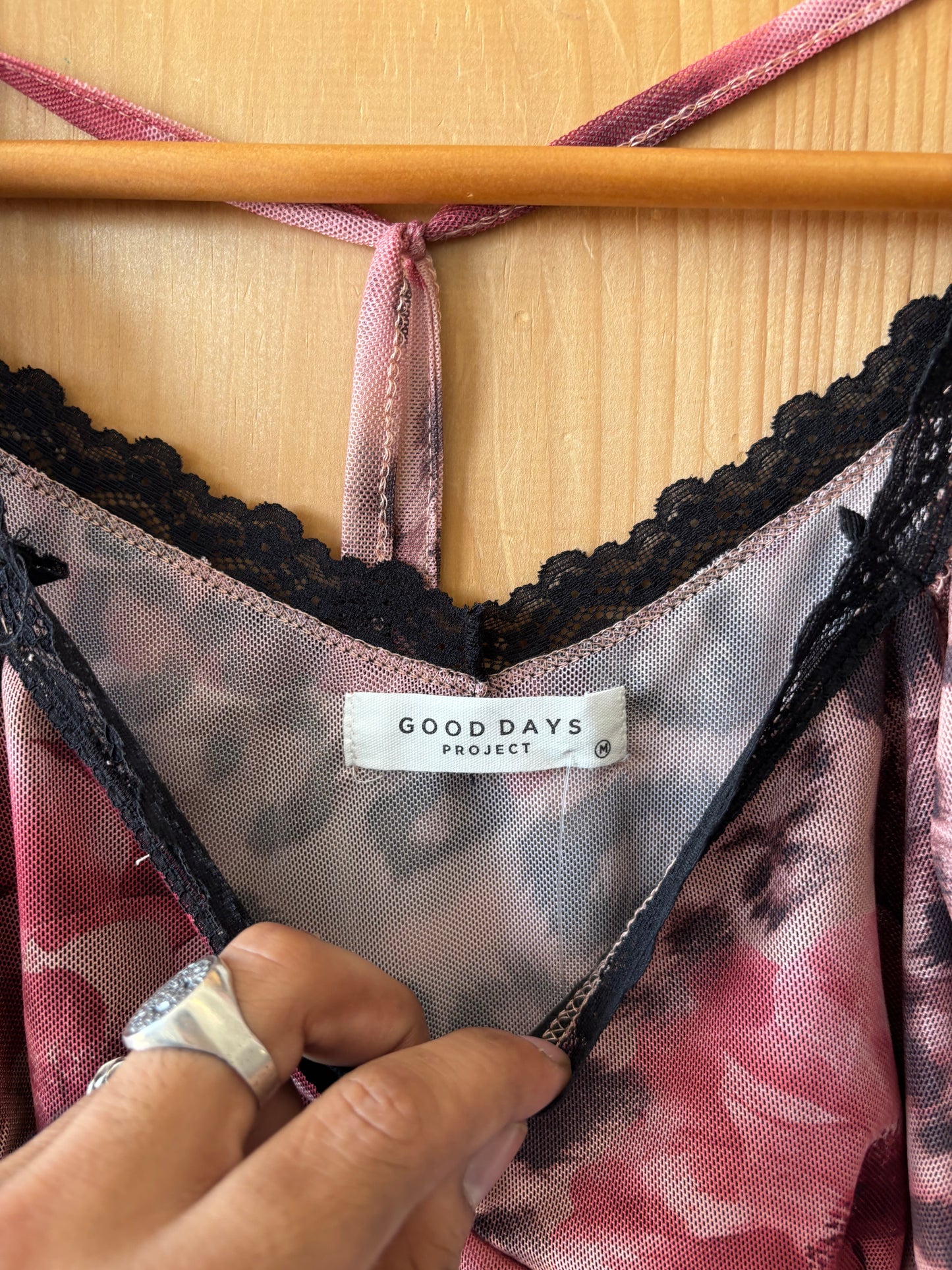 Y2K Style Floral & Leopard Print Top : M