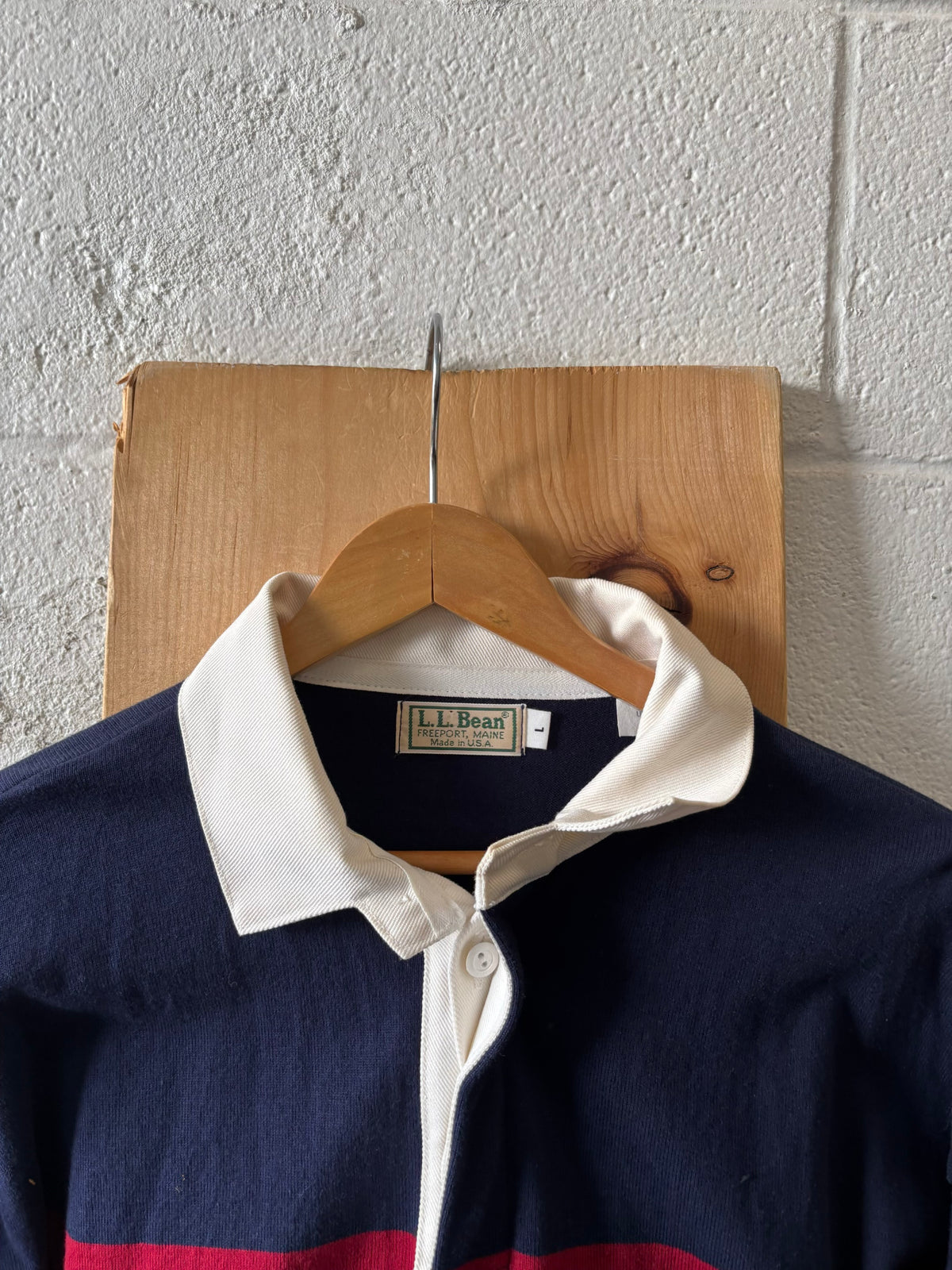 Vtg 90s L.L. Bean Striped Rugby Polo : L