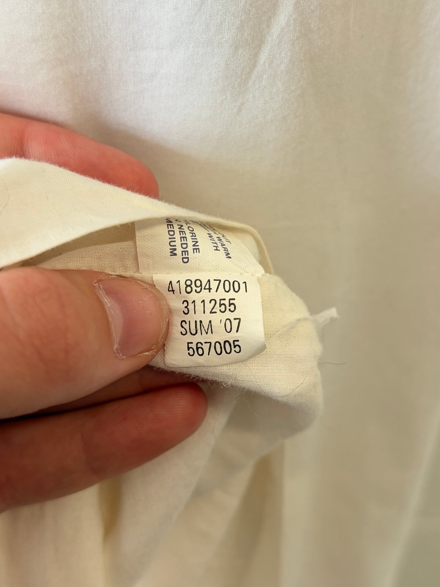 ‘07 White Gap Mini Dress / Tunic :16