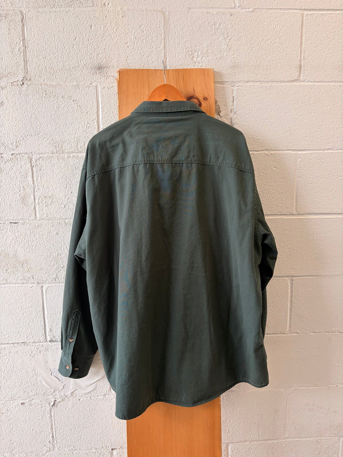 Green Cabela’s Flannel Lined Button Down : 2XL