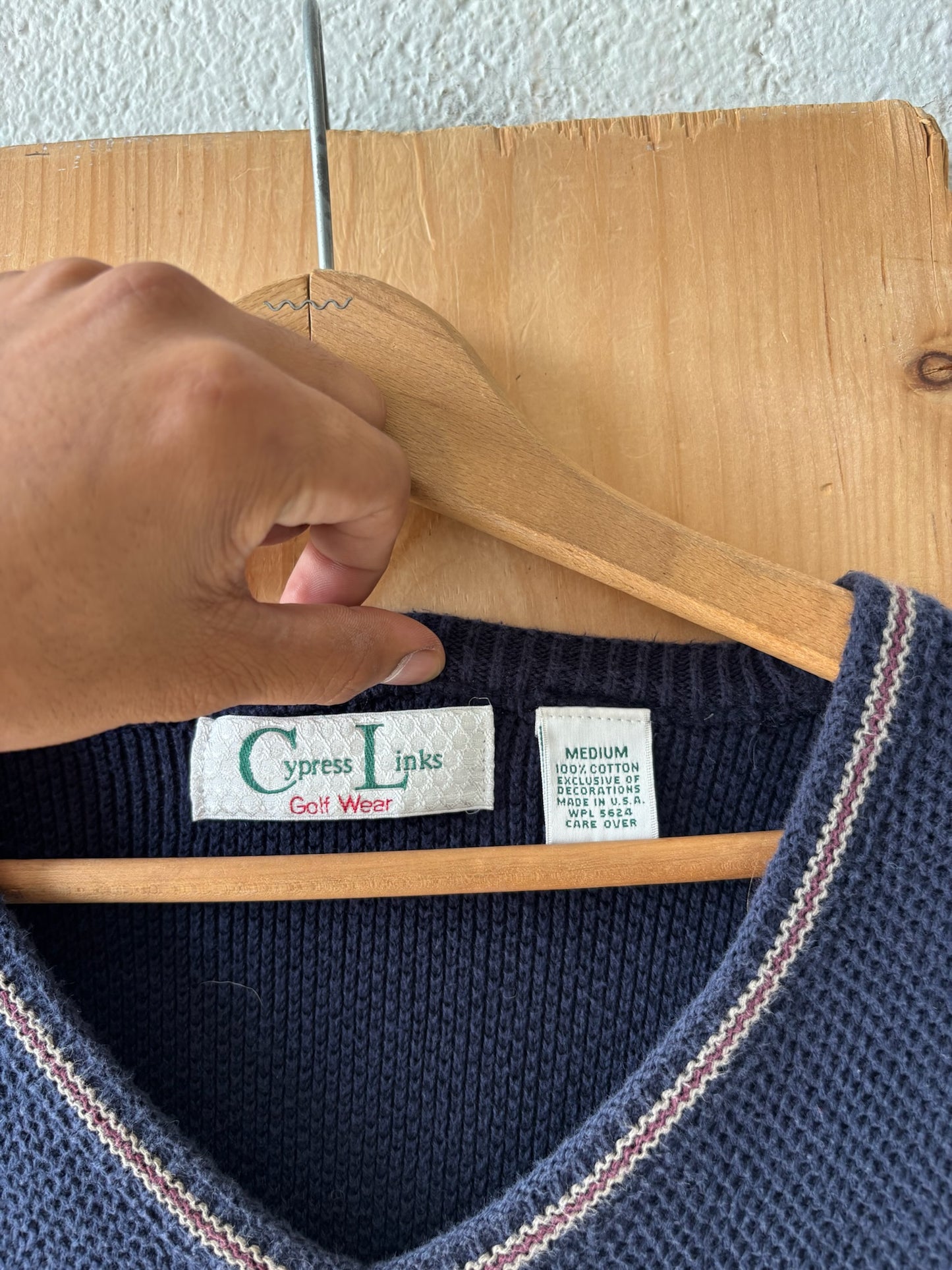 Vtg Golf Sweater Vest : M