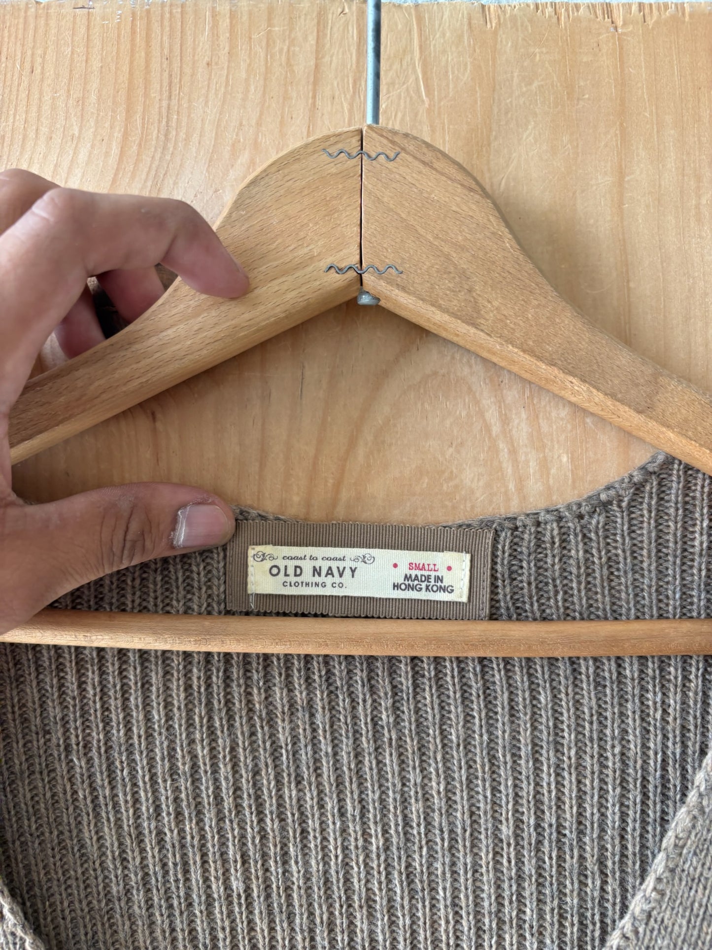 Brown Babydoll Sweater : S
