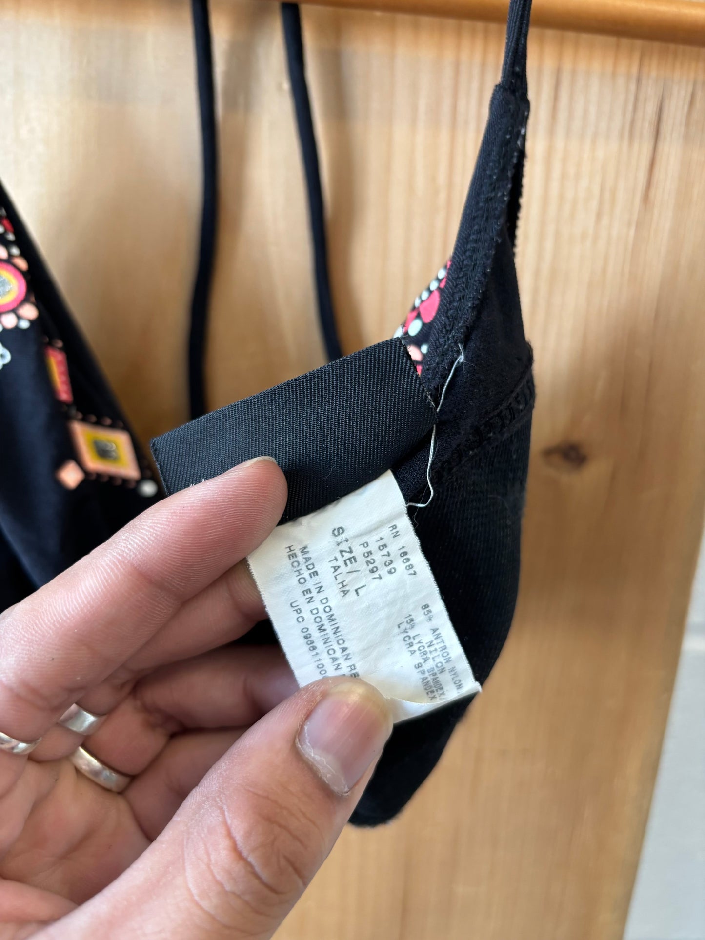 Vtg No Boundaries Halter Bikini Top : L