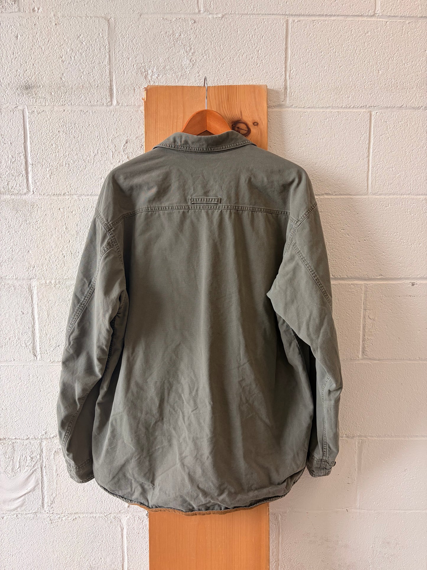 Fleece Lined Olive Columbia Jacket : L