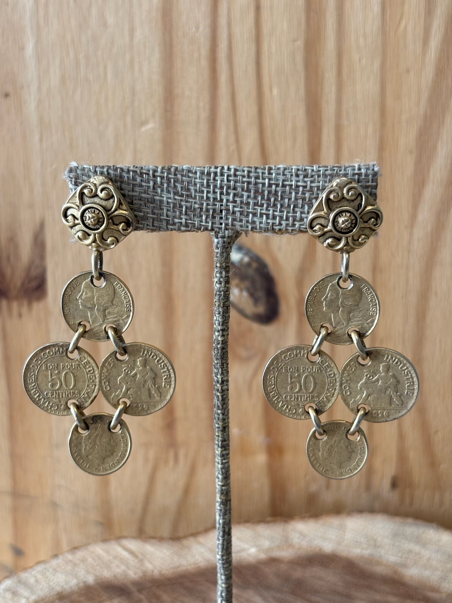 Coin Chandelier Earrings