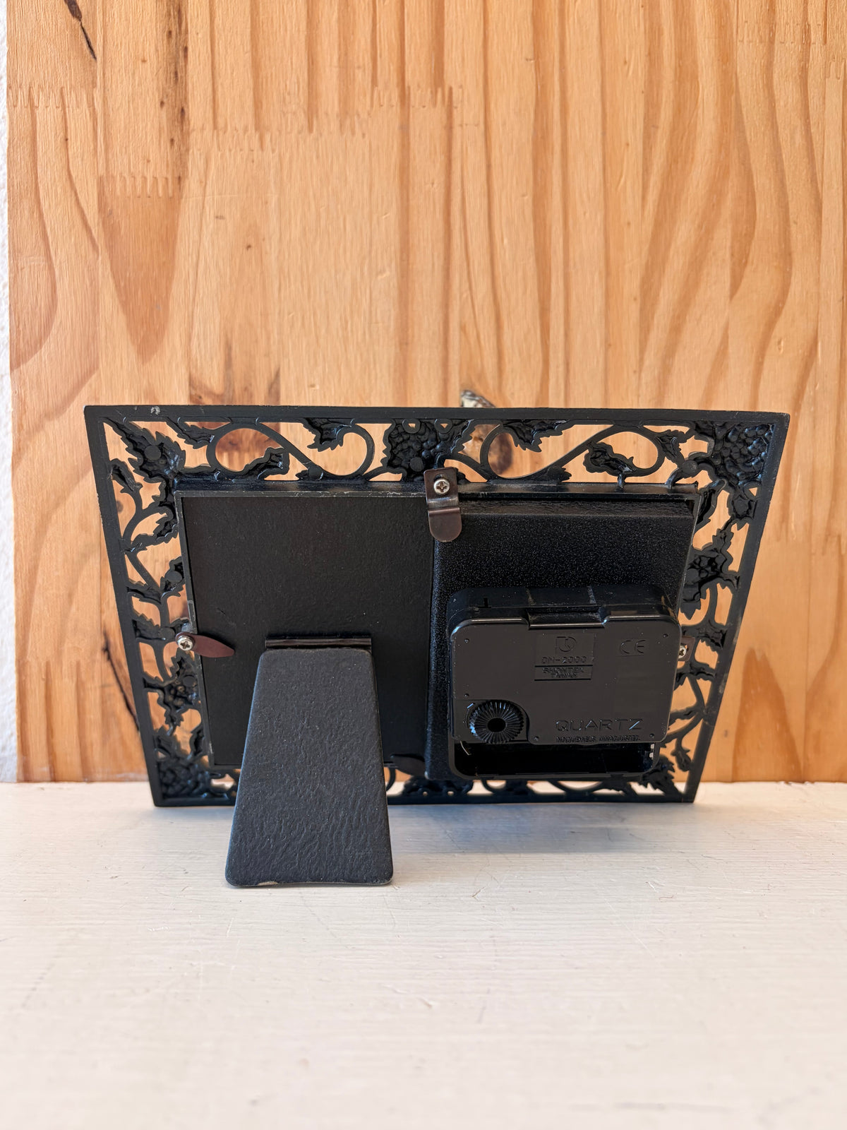 Metal Desk Clock Photo Frame (Local Pick Up Only)