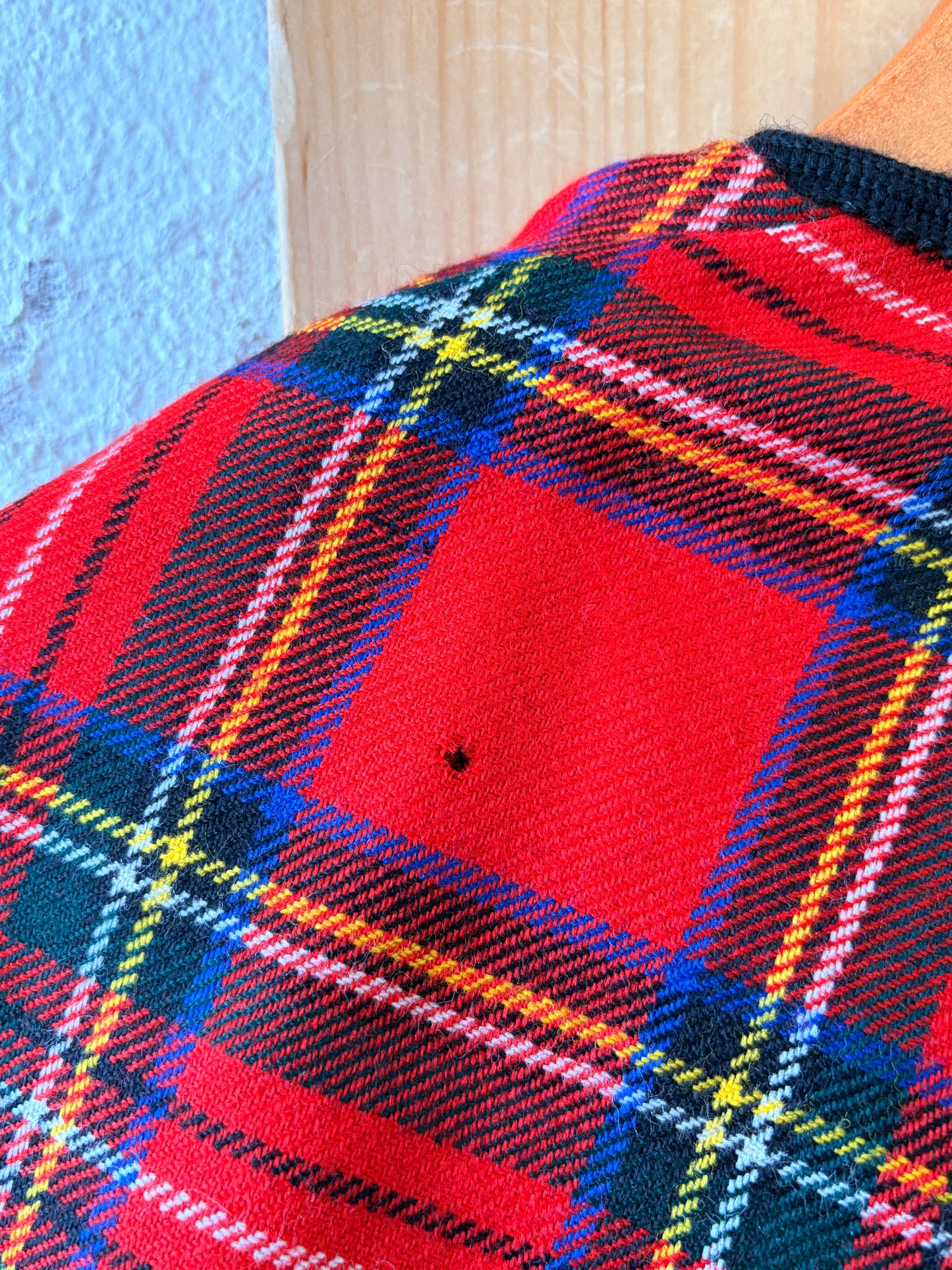 Vtg Scottish Wool Cape : OS