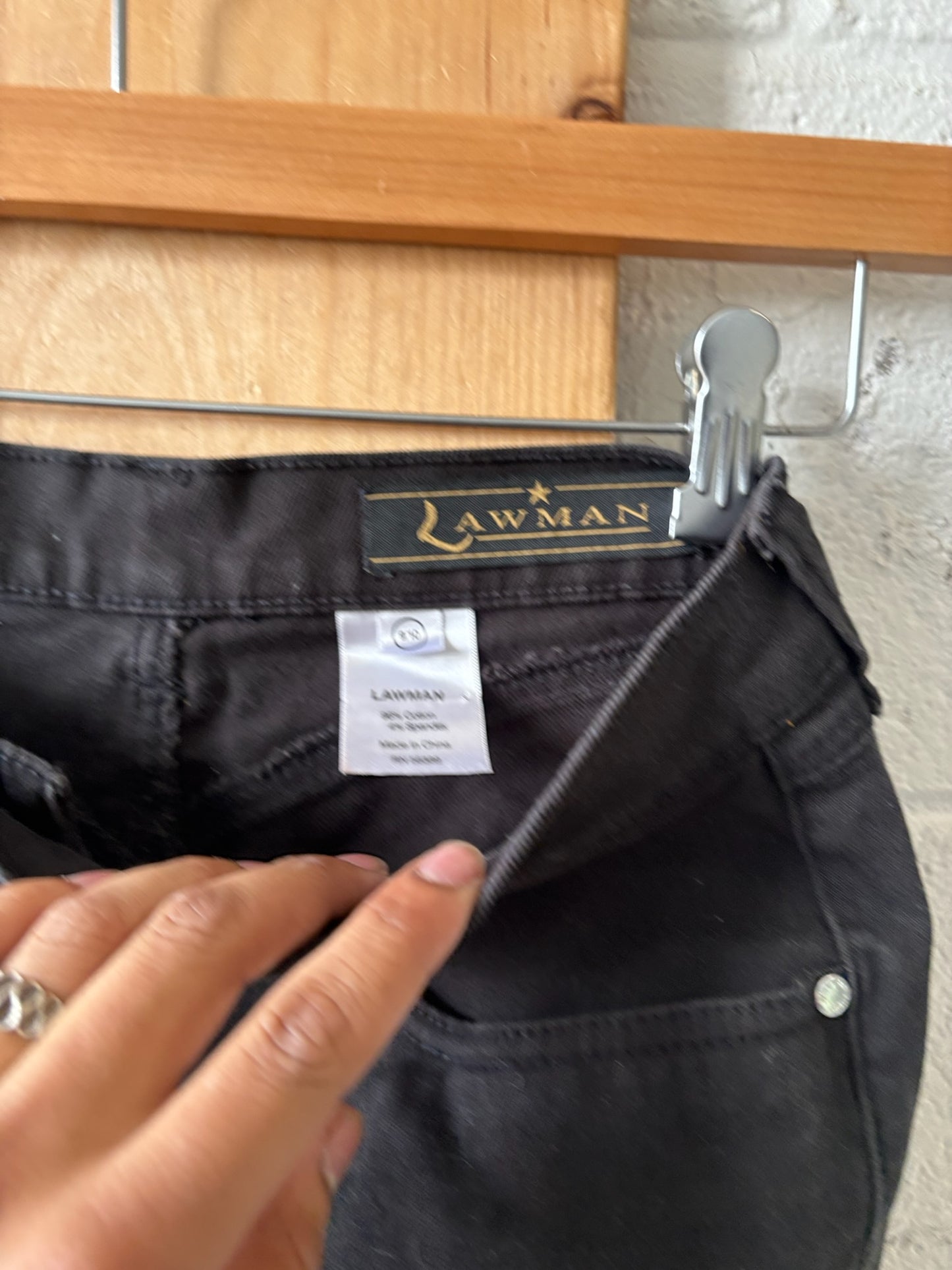 Black Lawman Jeans : 9/10