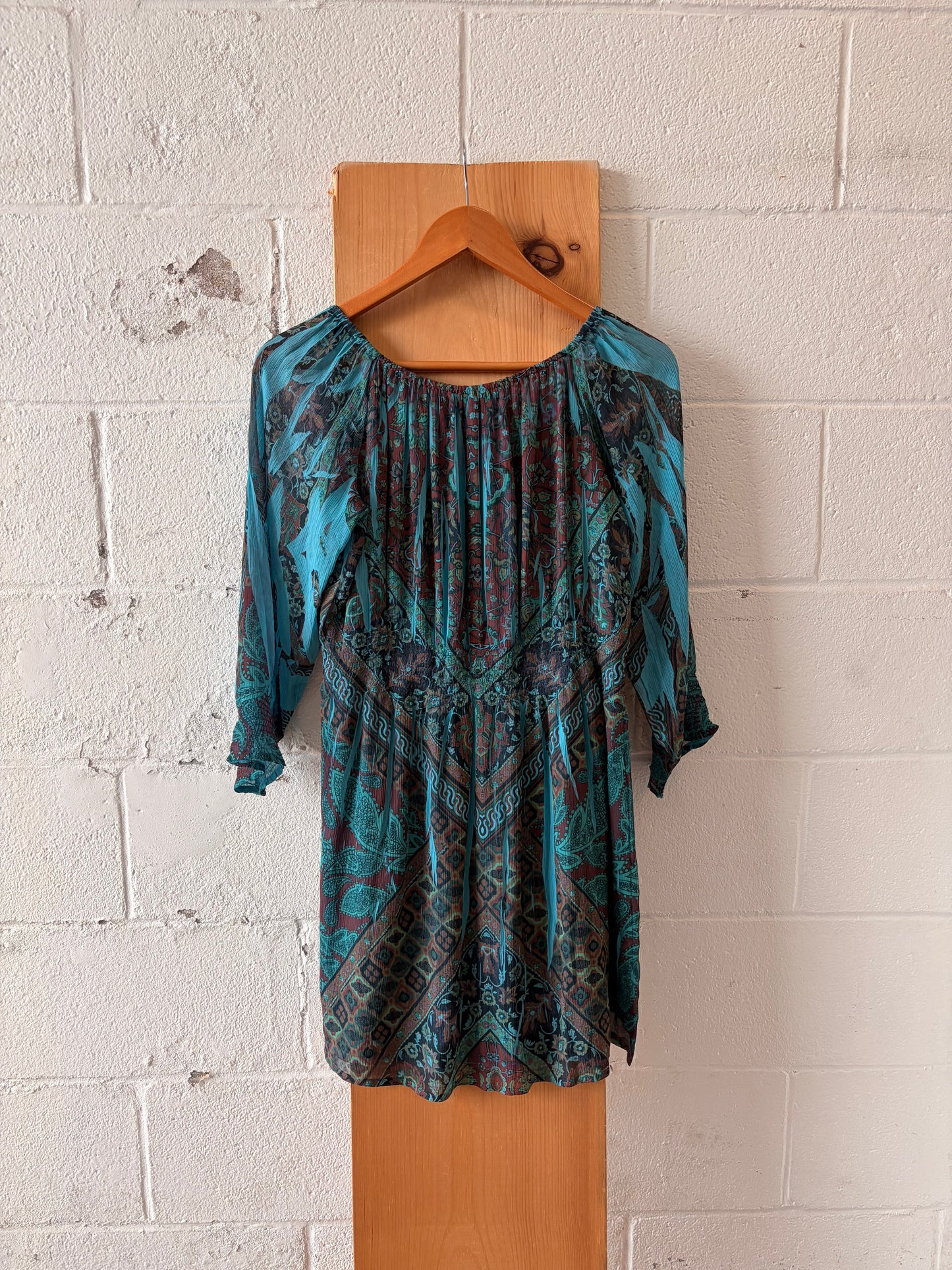 Blue Boho Tunic : S