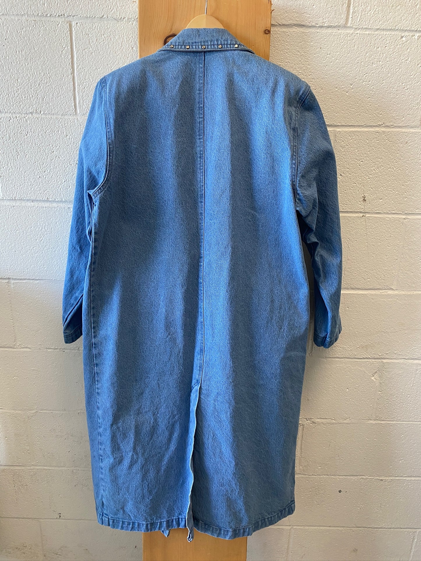 Long Denim Western Jacket : L