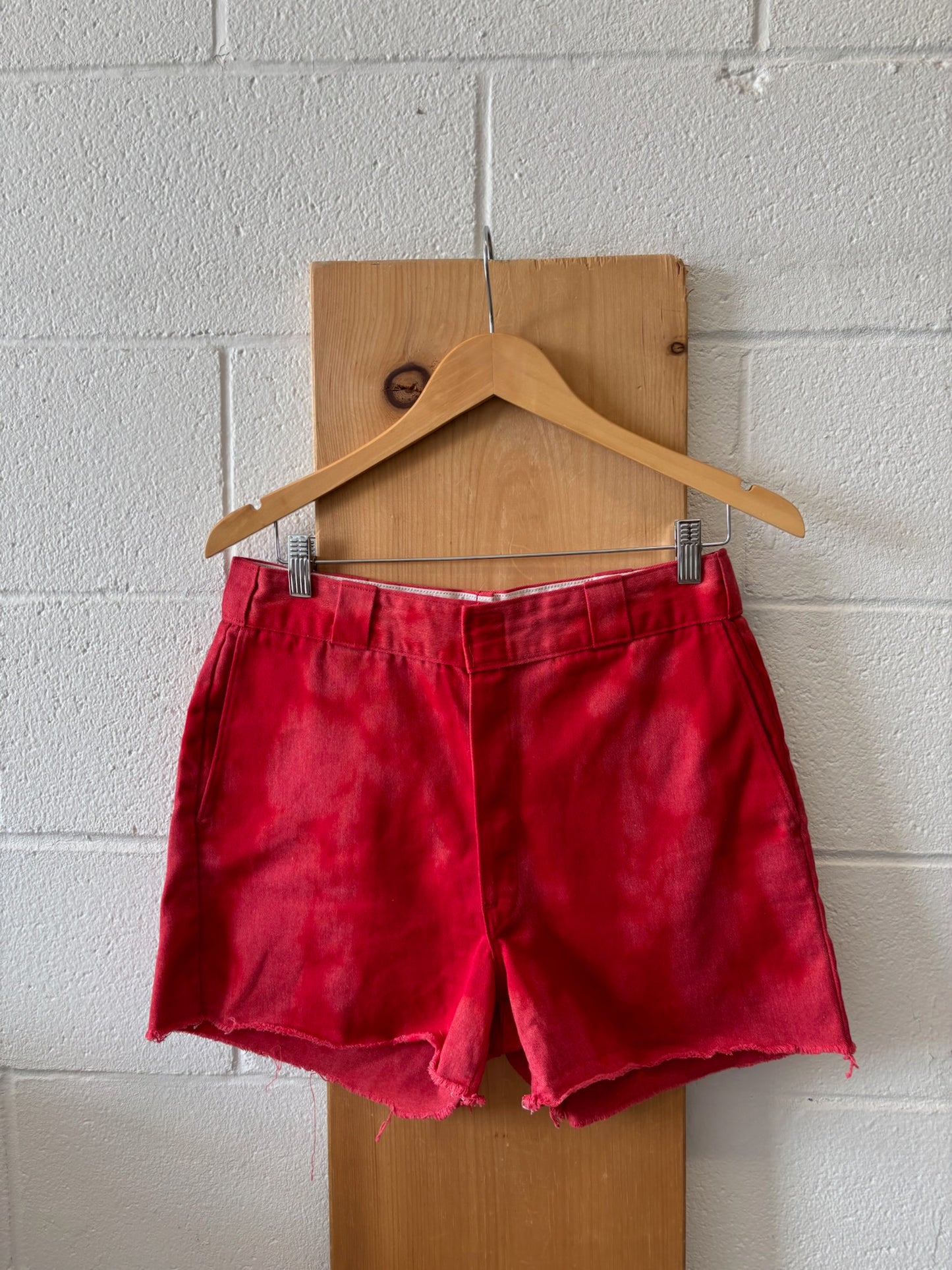 Red Dickies Cutoffs : 32