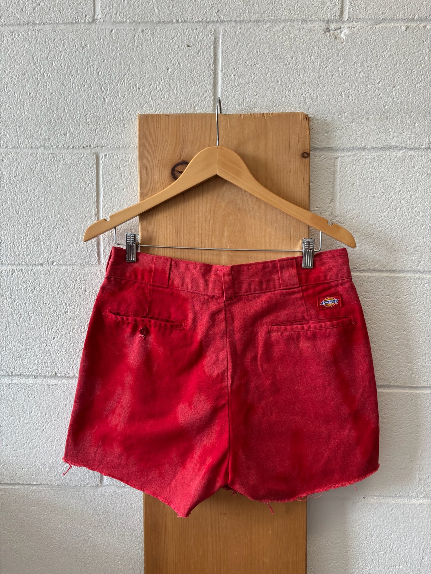 Red Dickies Cutoffs : 32