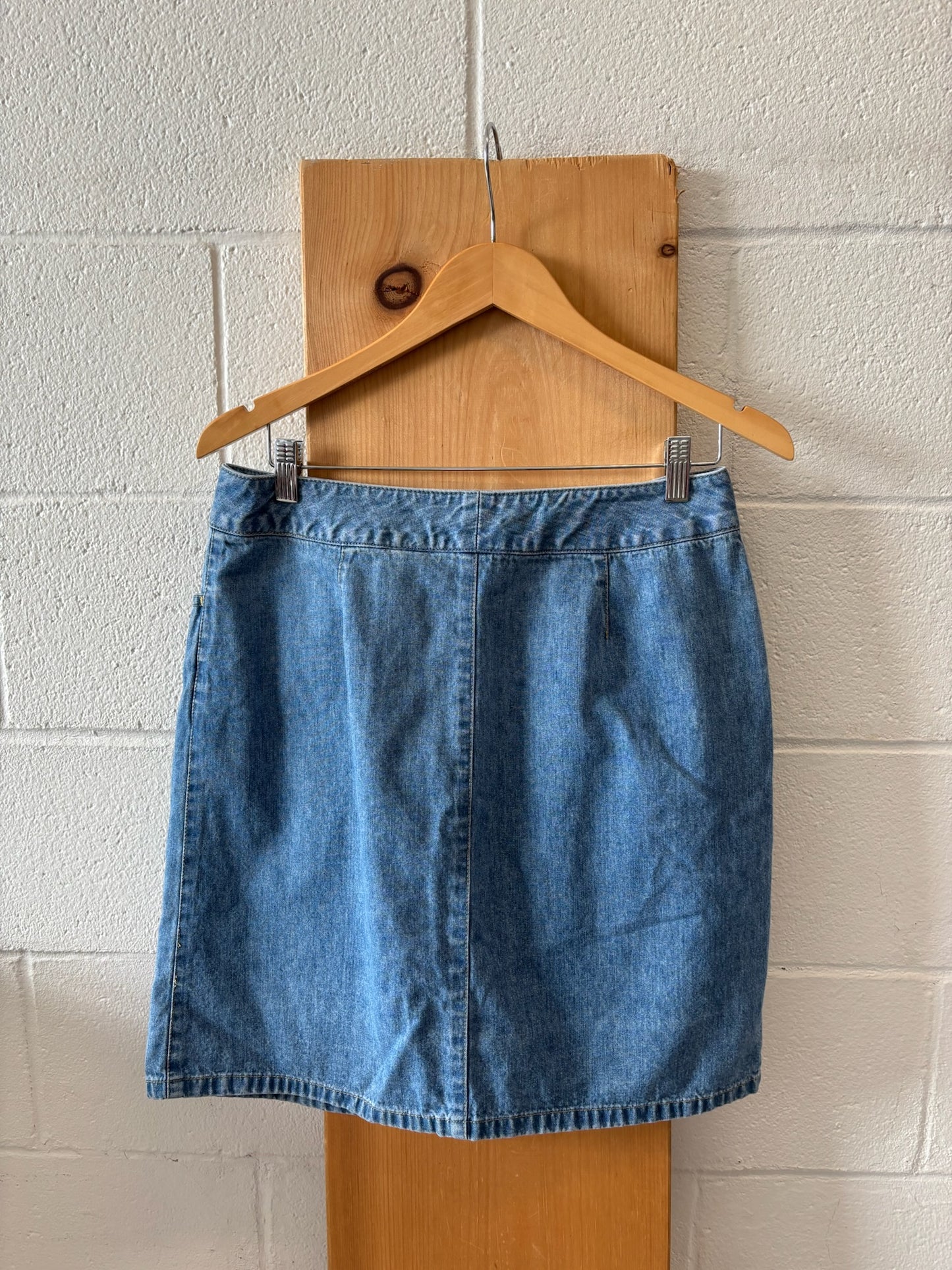Flower Detail Denim Skirt : 12