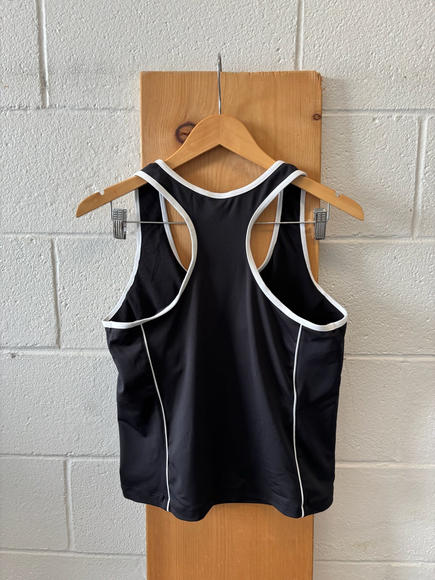 Vtg Black Sports Tank : XL