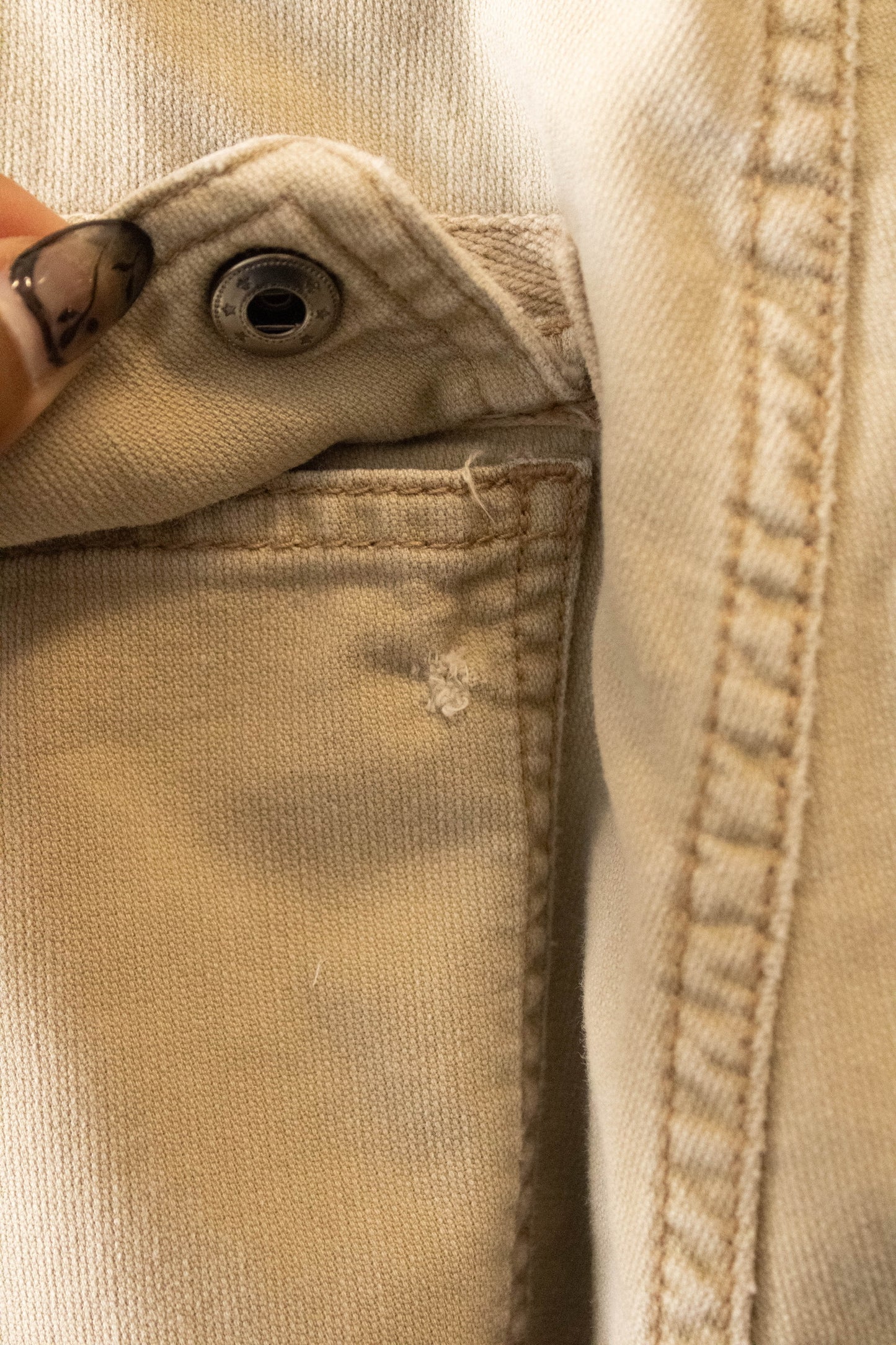 Khaki Cargo Pants : 36