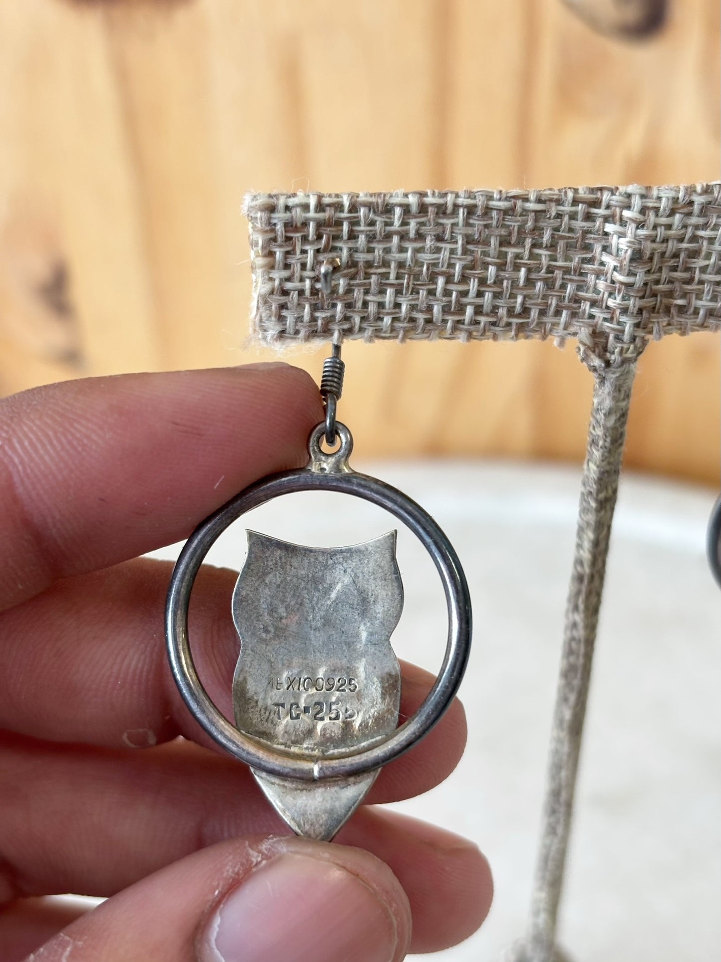 Sterling Owl Earrings