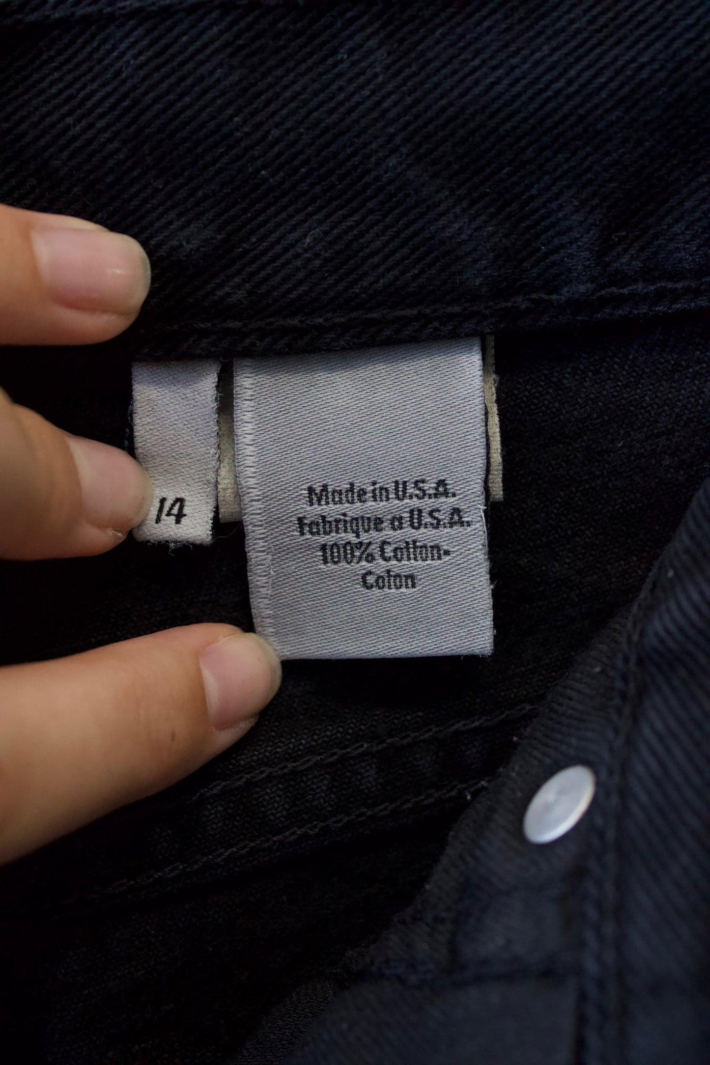 Vtg Calvin Klein Black Jeans : 14