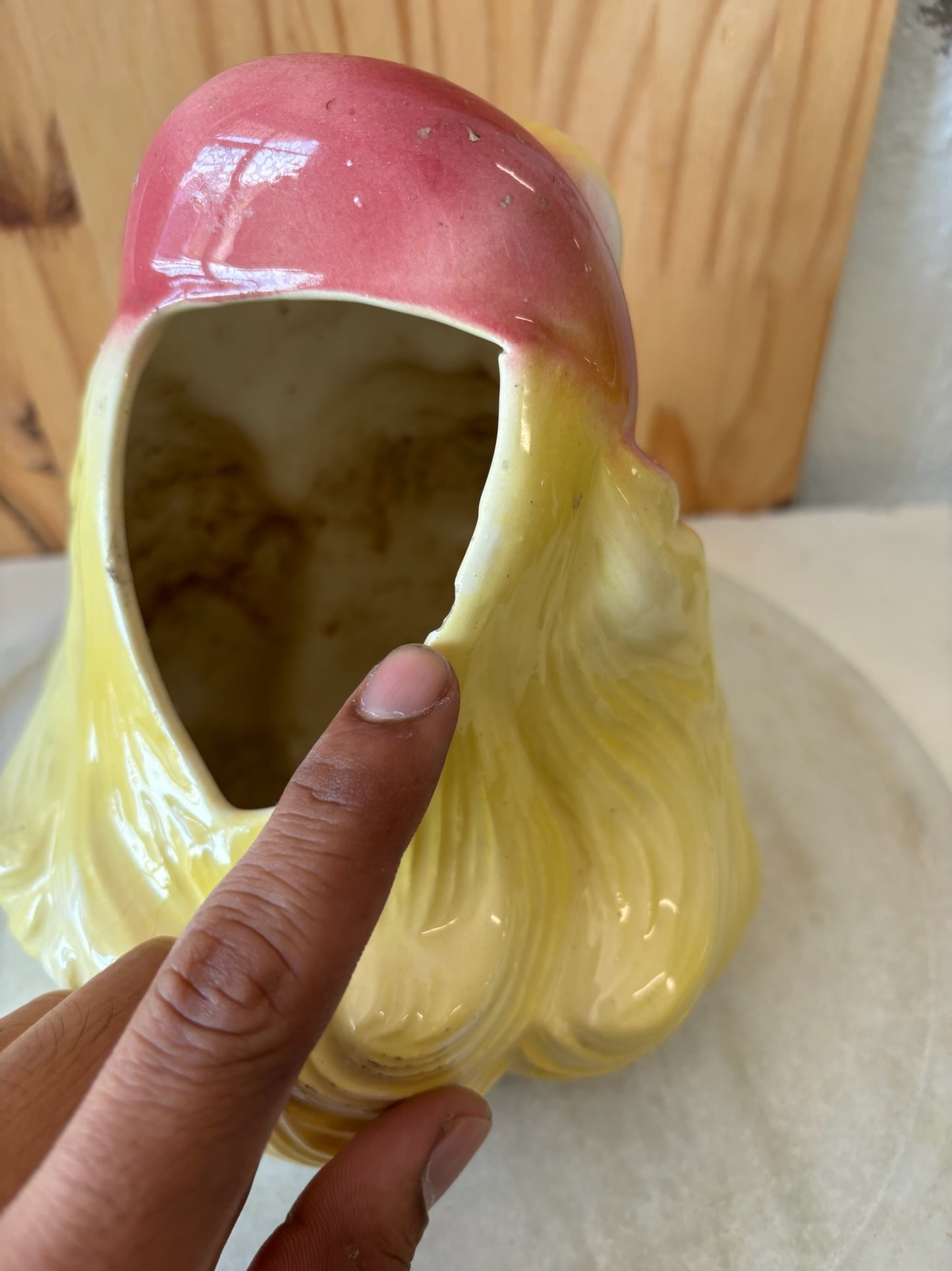 Vtg Woman’s Head Vase / Planter (Local Pick Up Only)