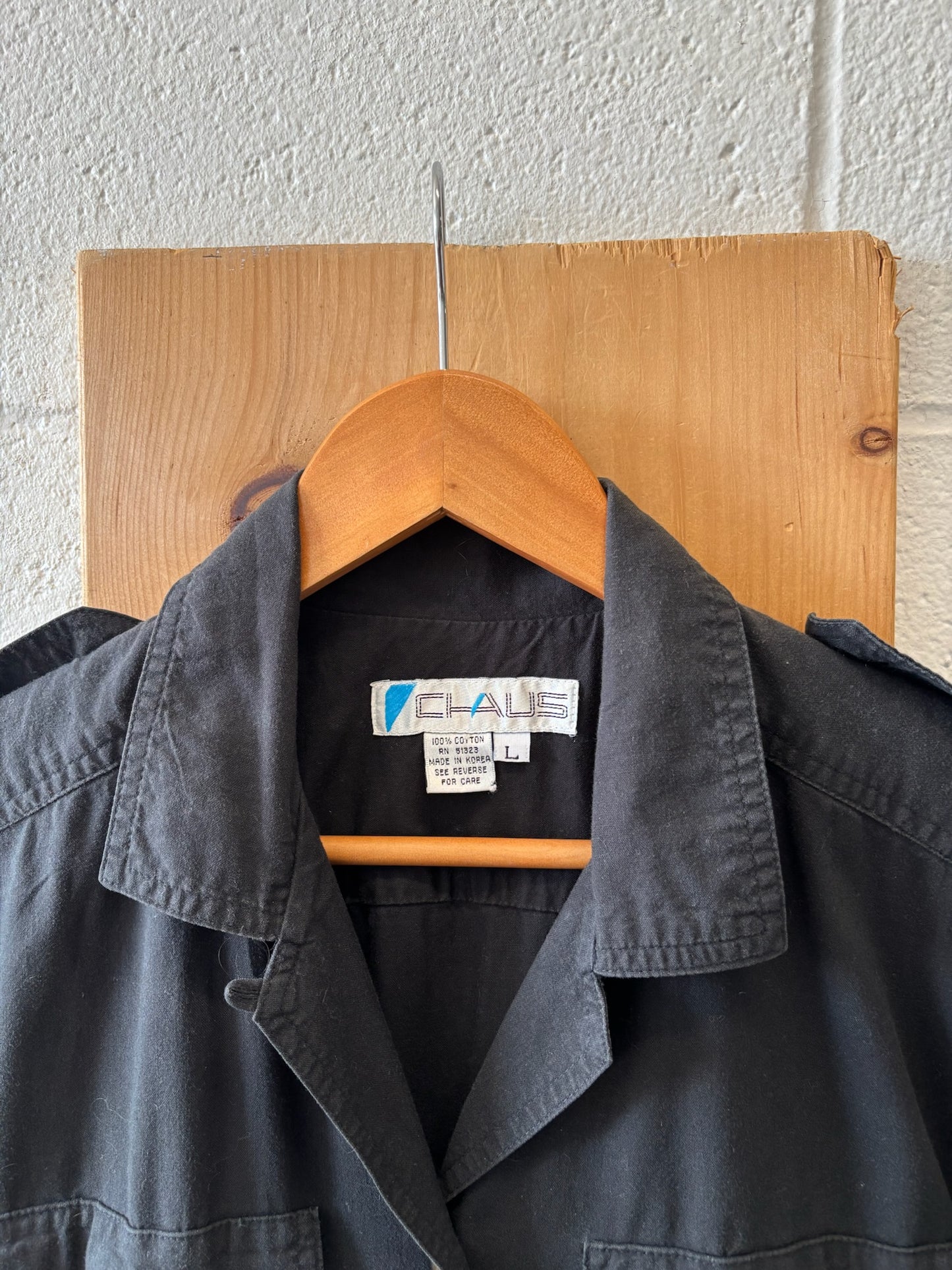 Vtg Black Jumpsuit : M/L