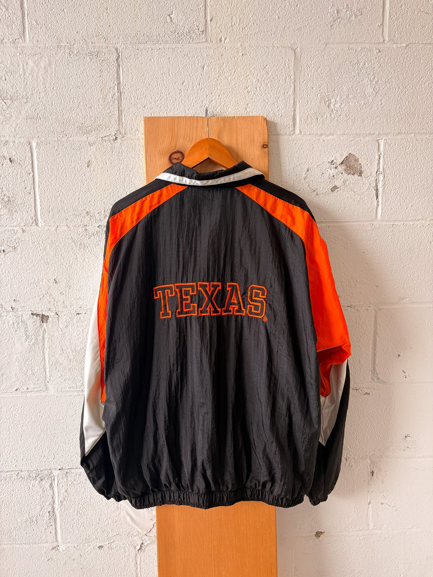 Vtg Genuine Stuff Texas Windbreaker : L
