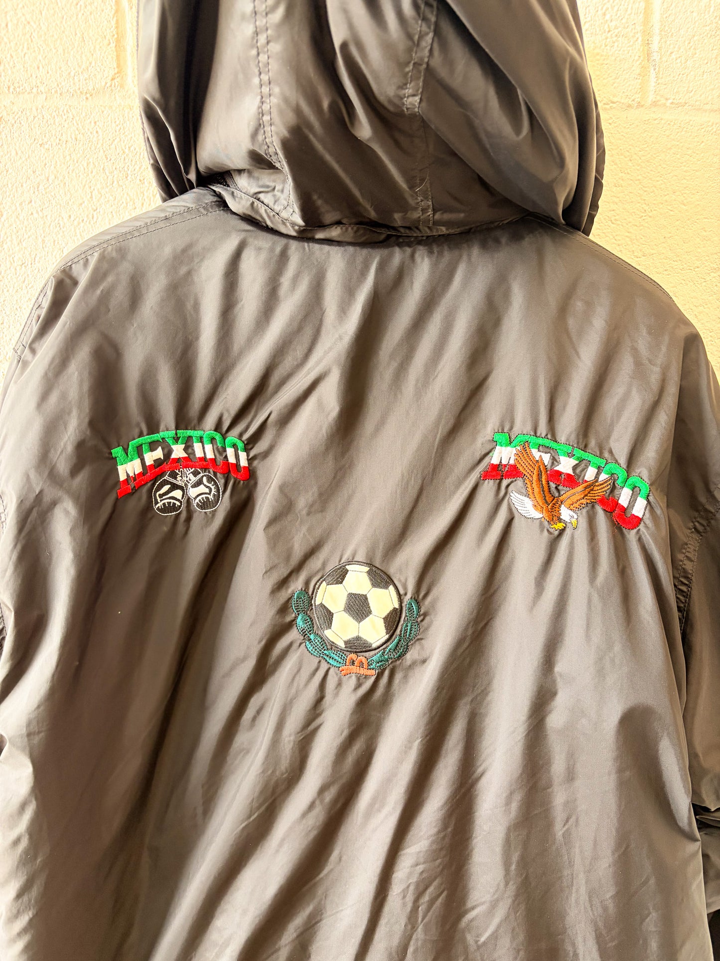 Fleece Lined Mexico Puffer Coat : XL