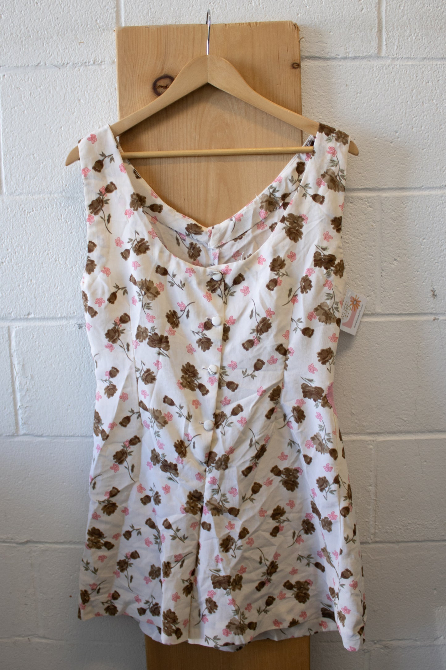 Vtg Handmade Romper : M