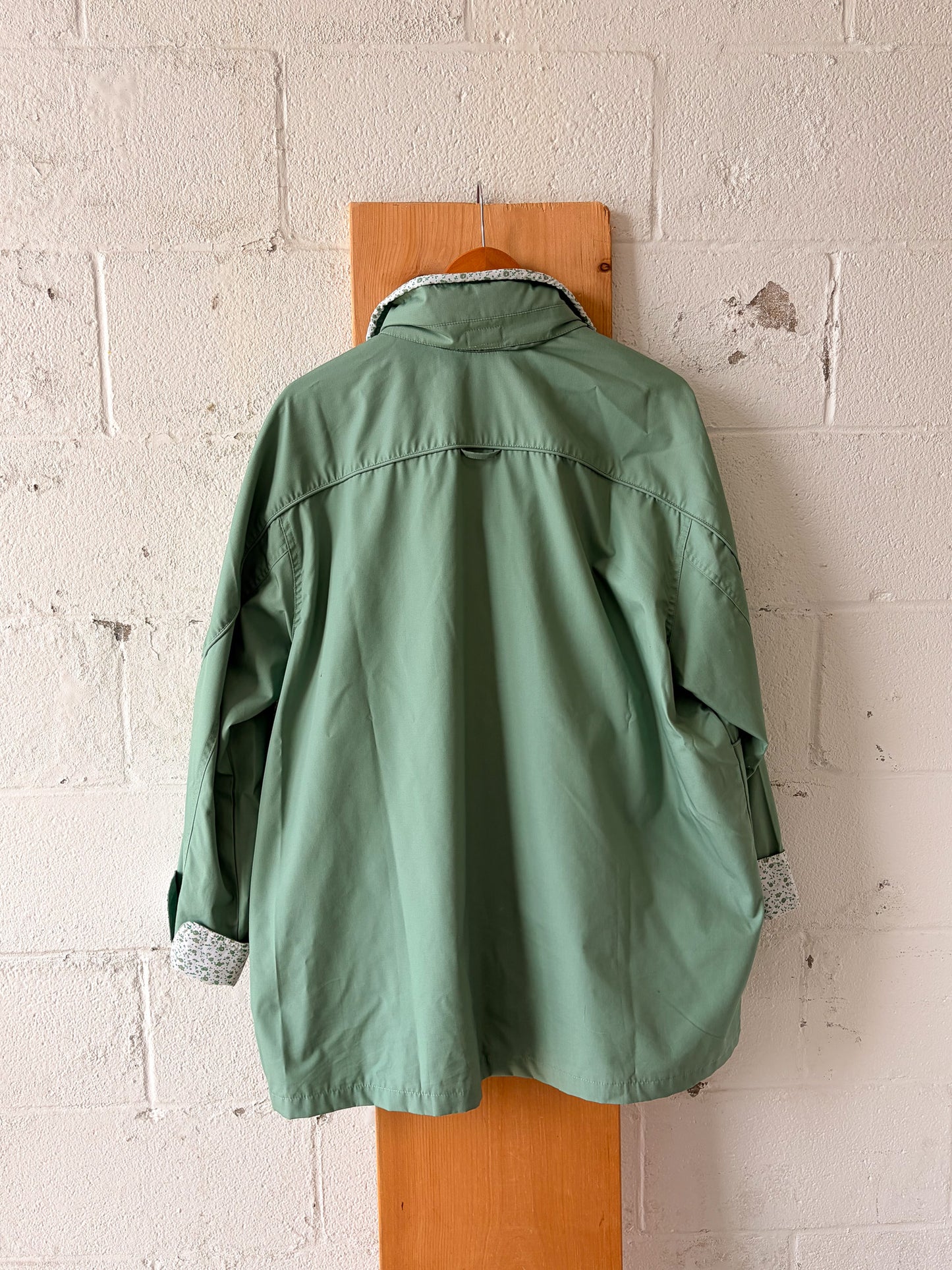 Green Floral Spring Jacket : XL