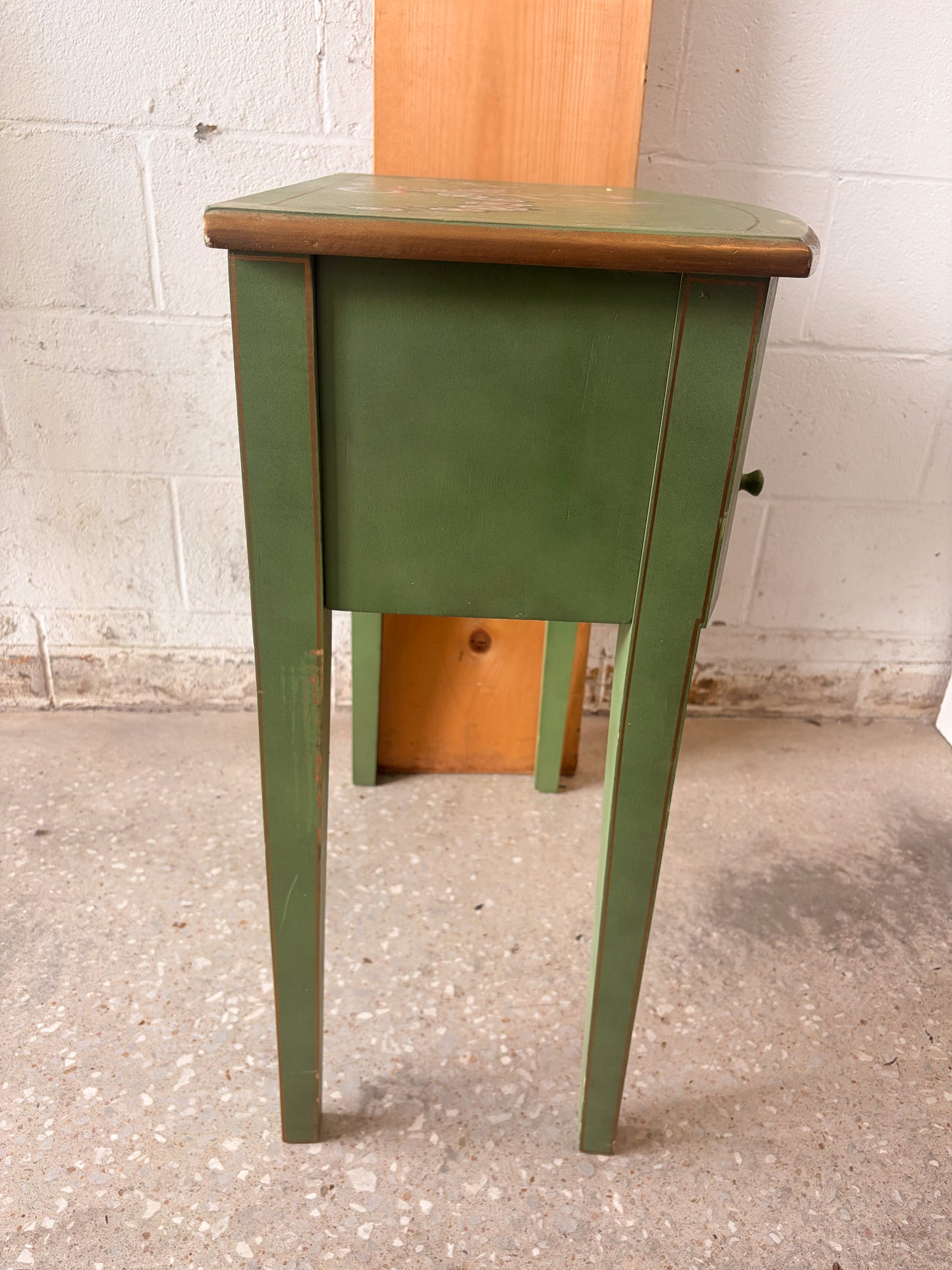 Green Shabby Chic Side Table (Local Pick Up Only)