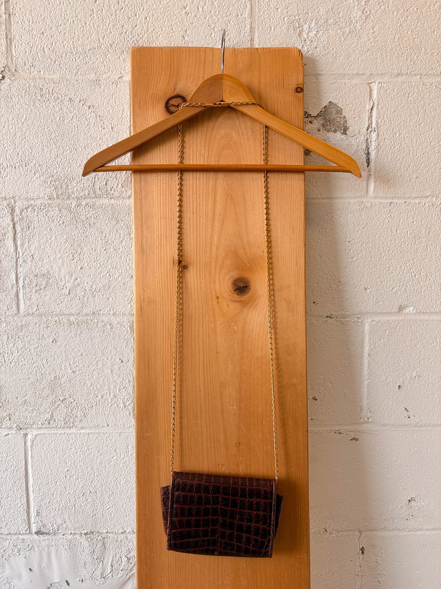 Vtg Little Brown Leather Purse