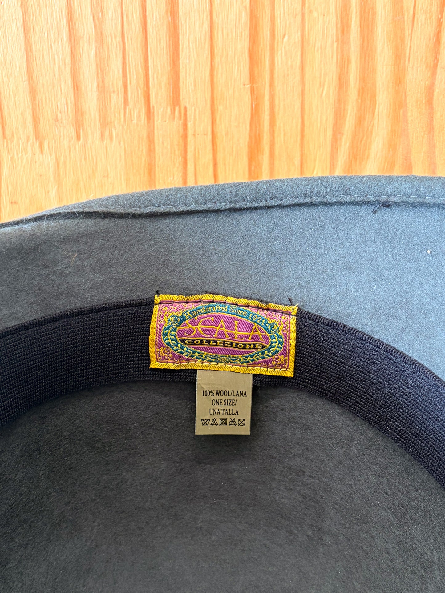 Scala Gray & Black Bow Hat : OS (Local Pick Up Only)