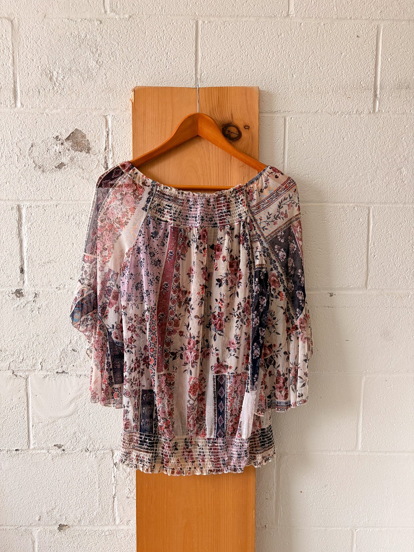 Floral Sheer Blouse : M/L