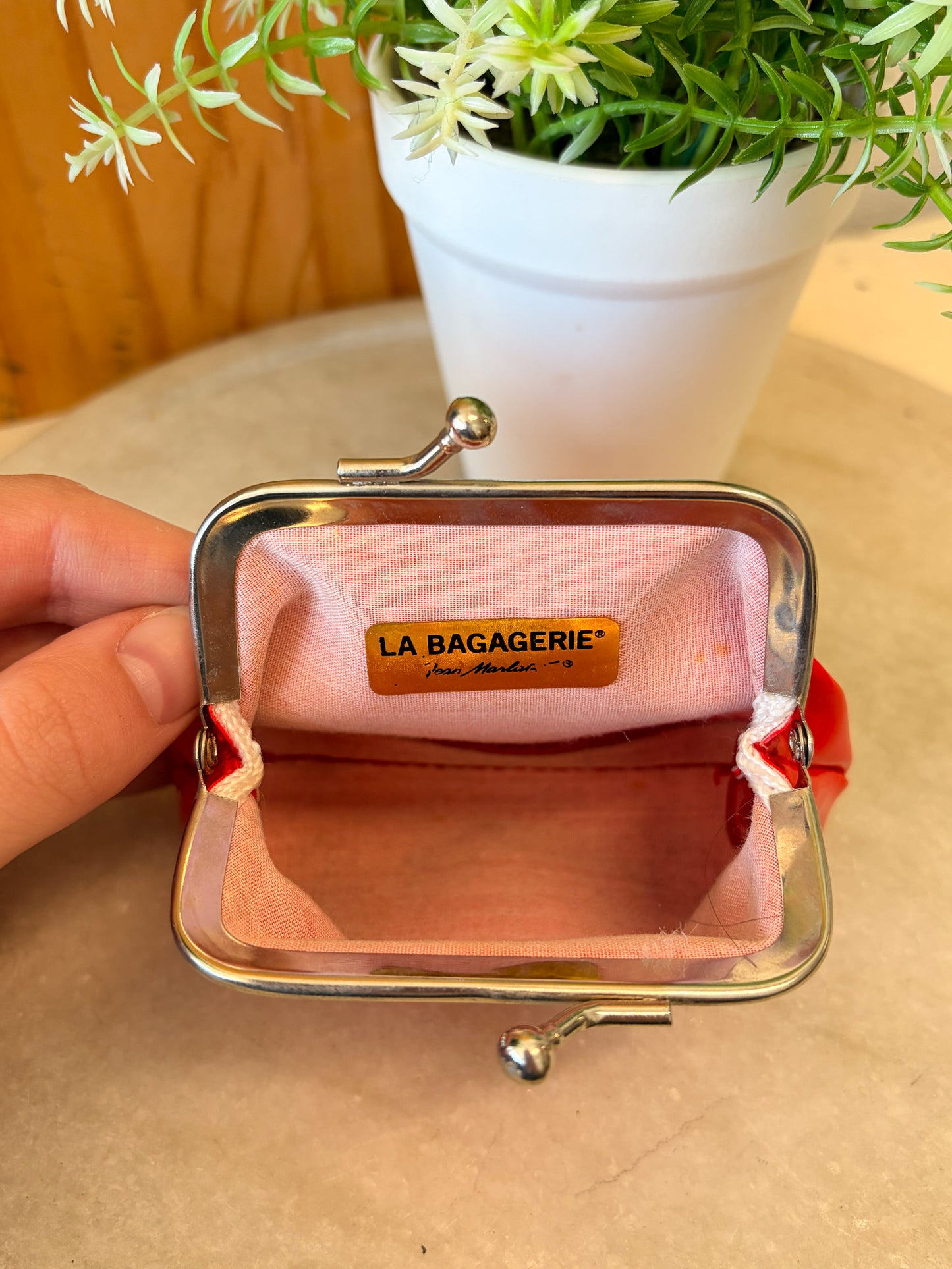 Vtg Little Red Coin Purse